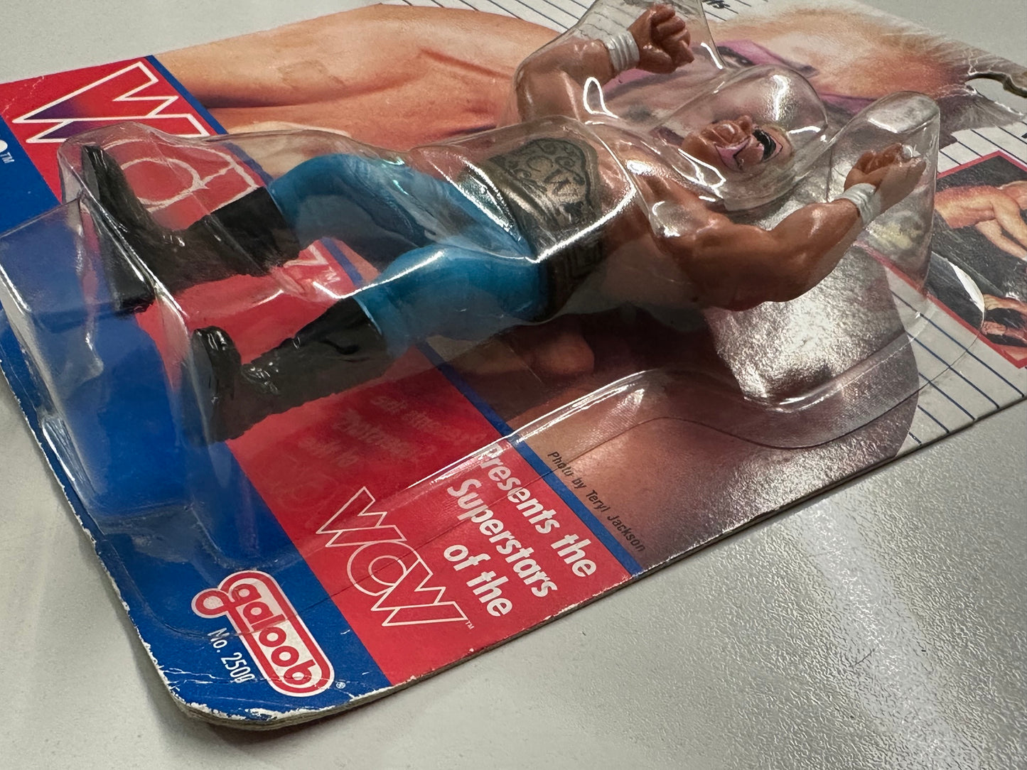 WCW Galoob MOC - Sting - English Card (Italian Import)