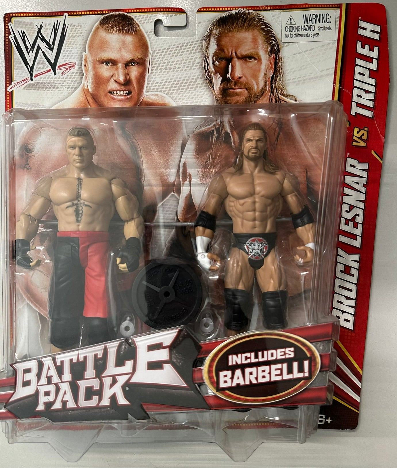 WWE Battle Pack Series #20 - Brock Lesnar vs. Triple-H (See pictures)