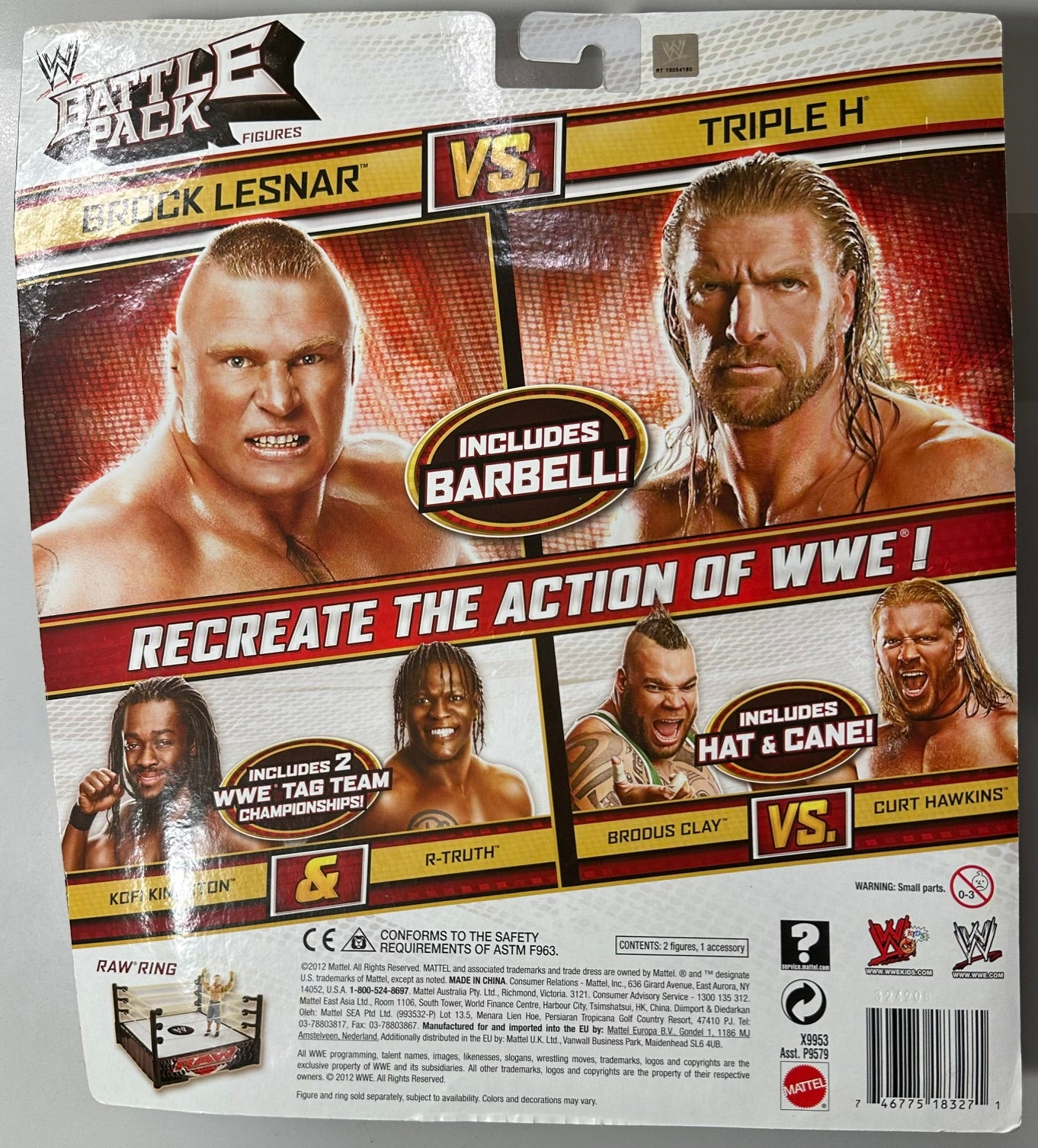 WWE Battle Pack Series #20 - Brock Lesnar vs. Triple-H (See pictures)