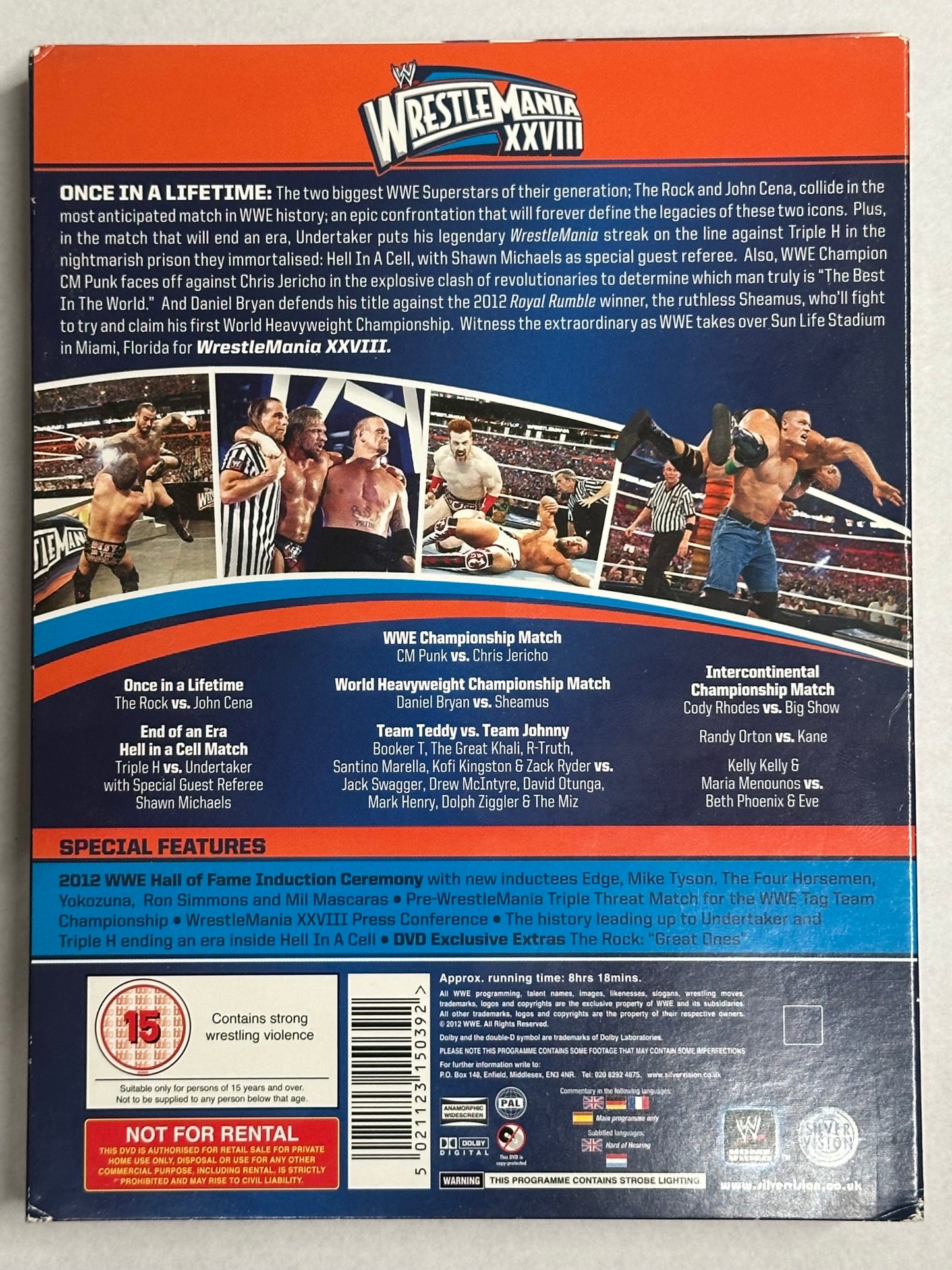 DVD WrestleMania 28 (3 DVD) Digipack (Usato in buone condizioni)
