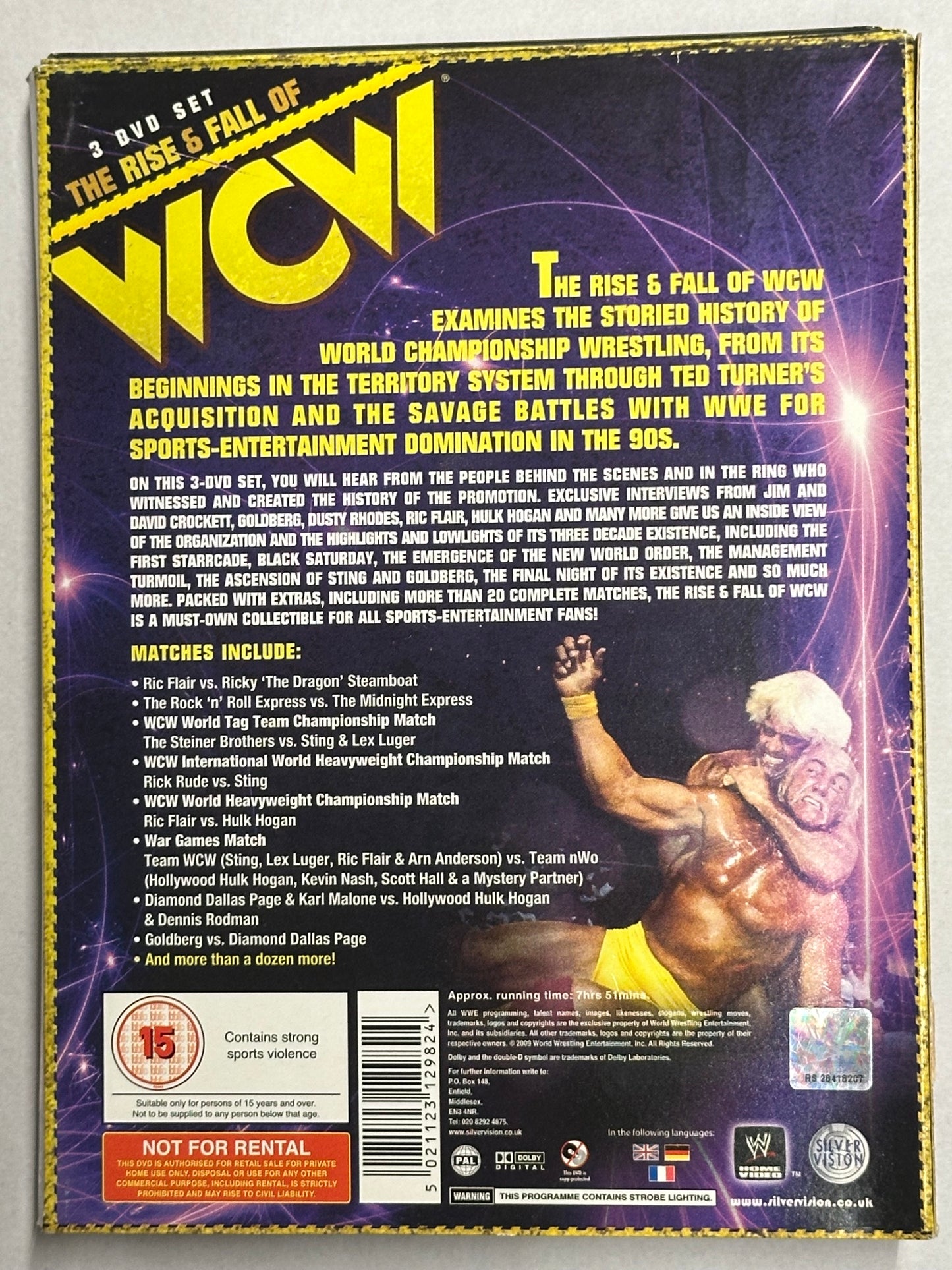 DVD The Rise and Fall of WCW (3 Dischi Digipack) (Usato in buone condizioni)