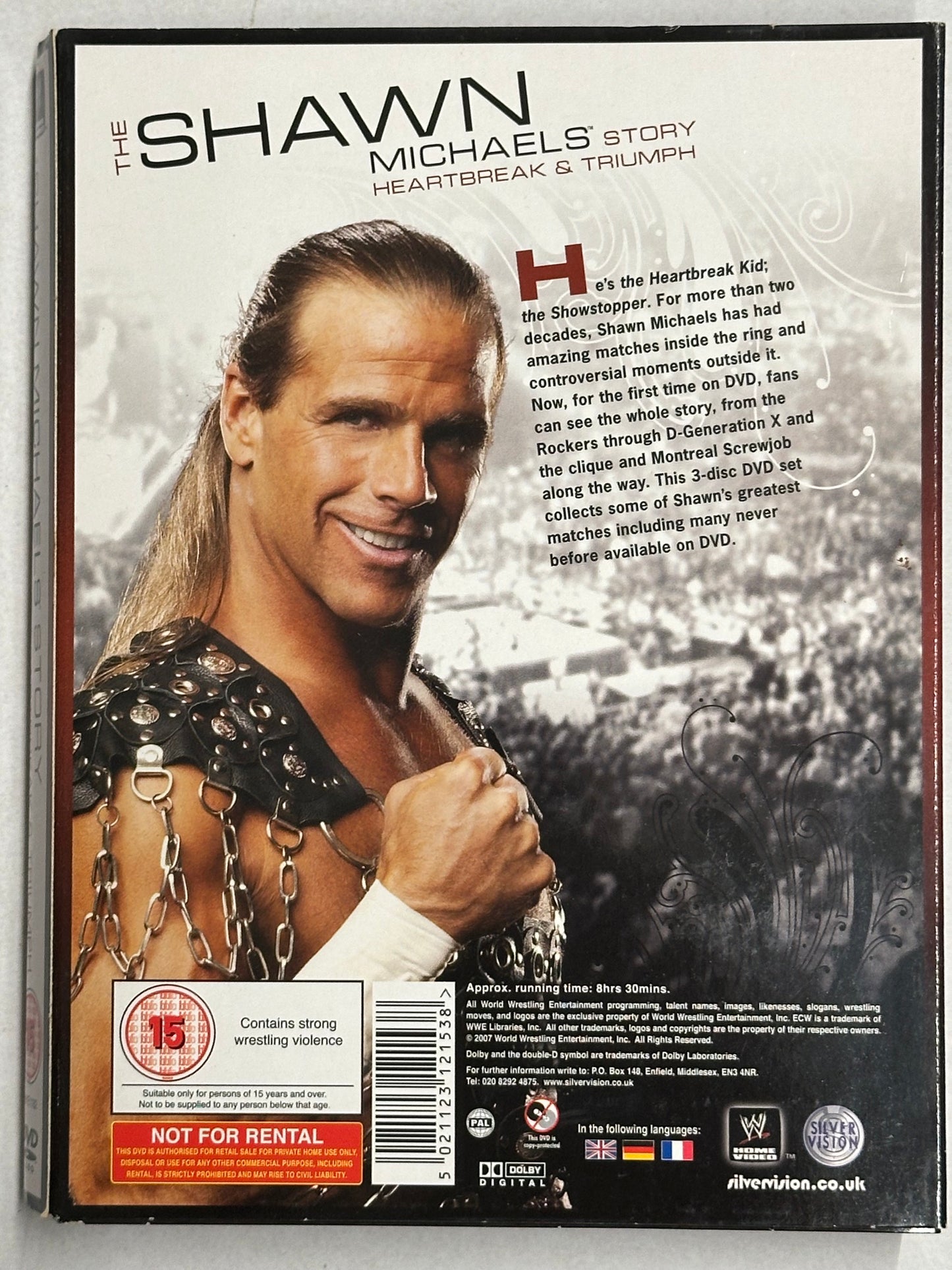 DVD Shawn Michaels - Heartbreak & Triumph (3-Disc Digipack) (Used in good condition)