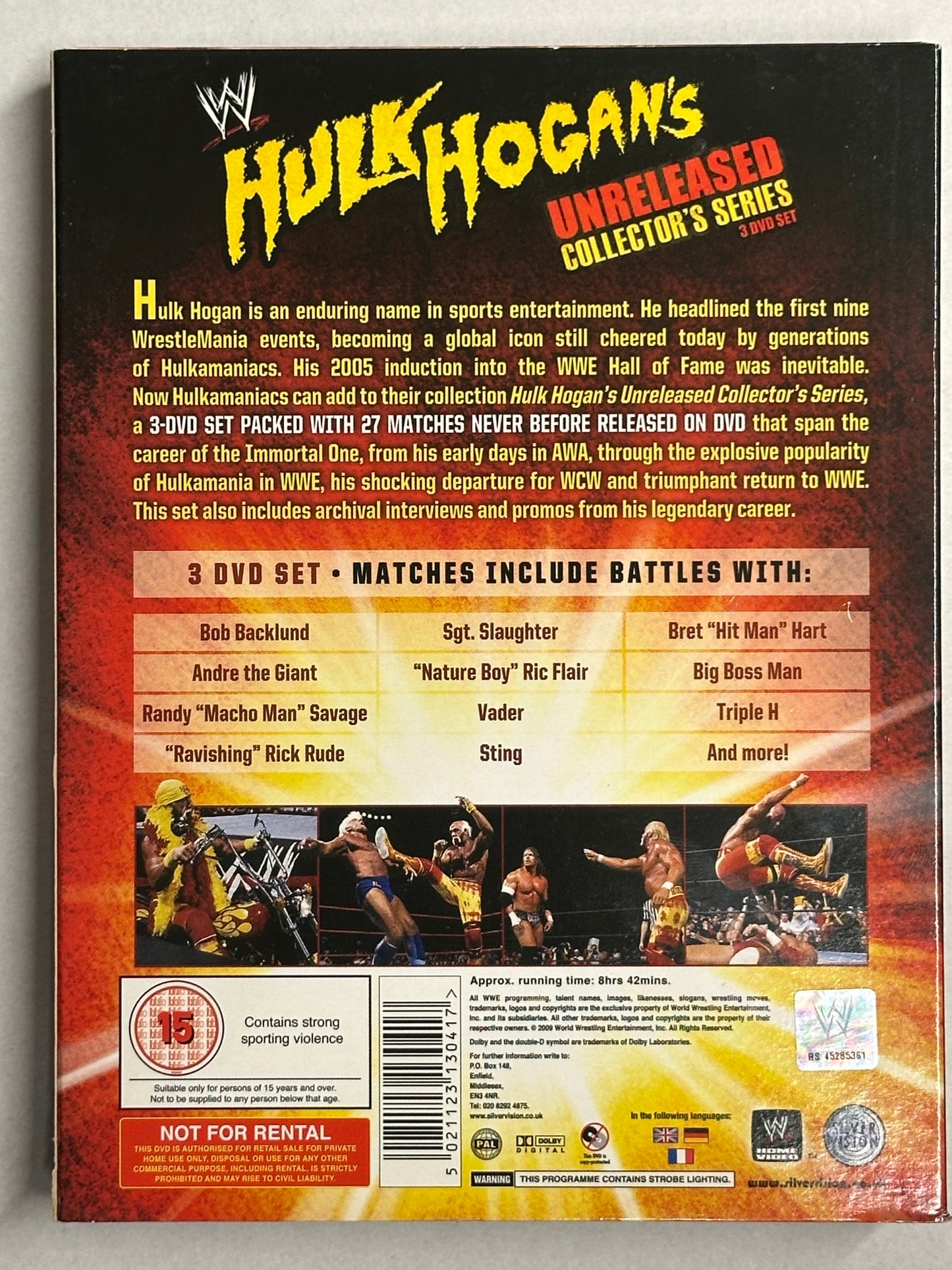DVD Hulk Hogan - Unreleased Hits (3-Disc Digipack) (Used in good condition)