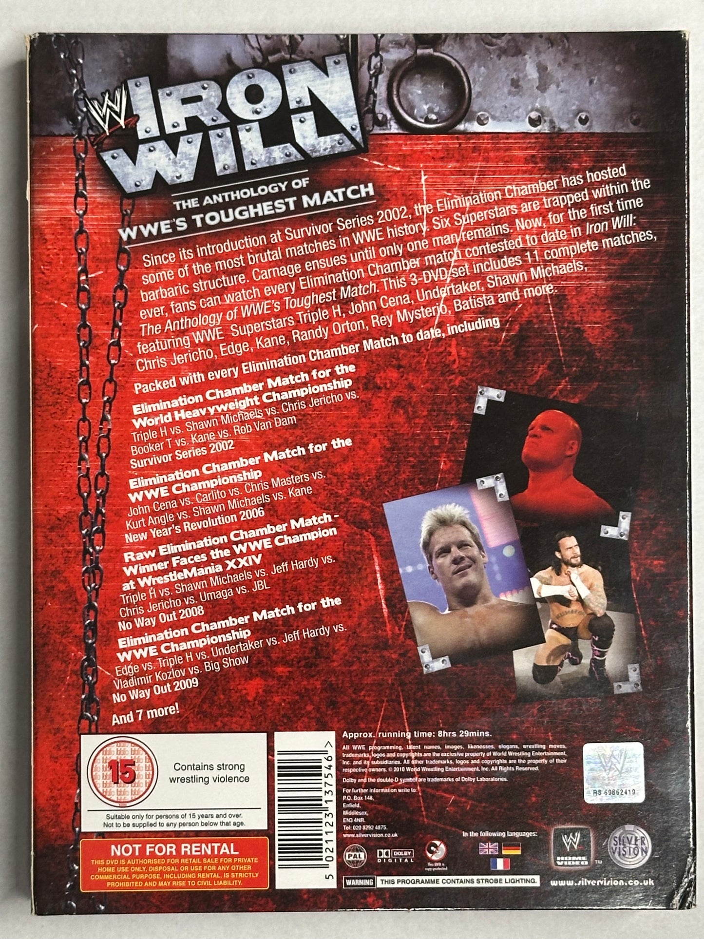 DVD WWE Iron Will - The Elimination Chamber (3 Dischi Digipack) (Usato in buone condizioni)