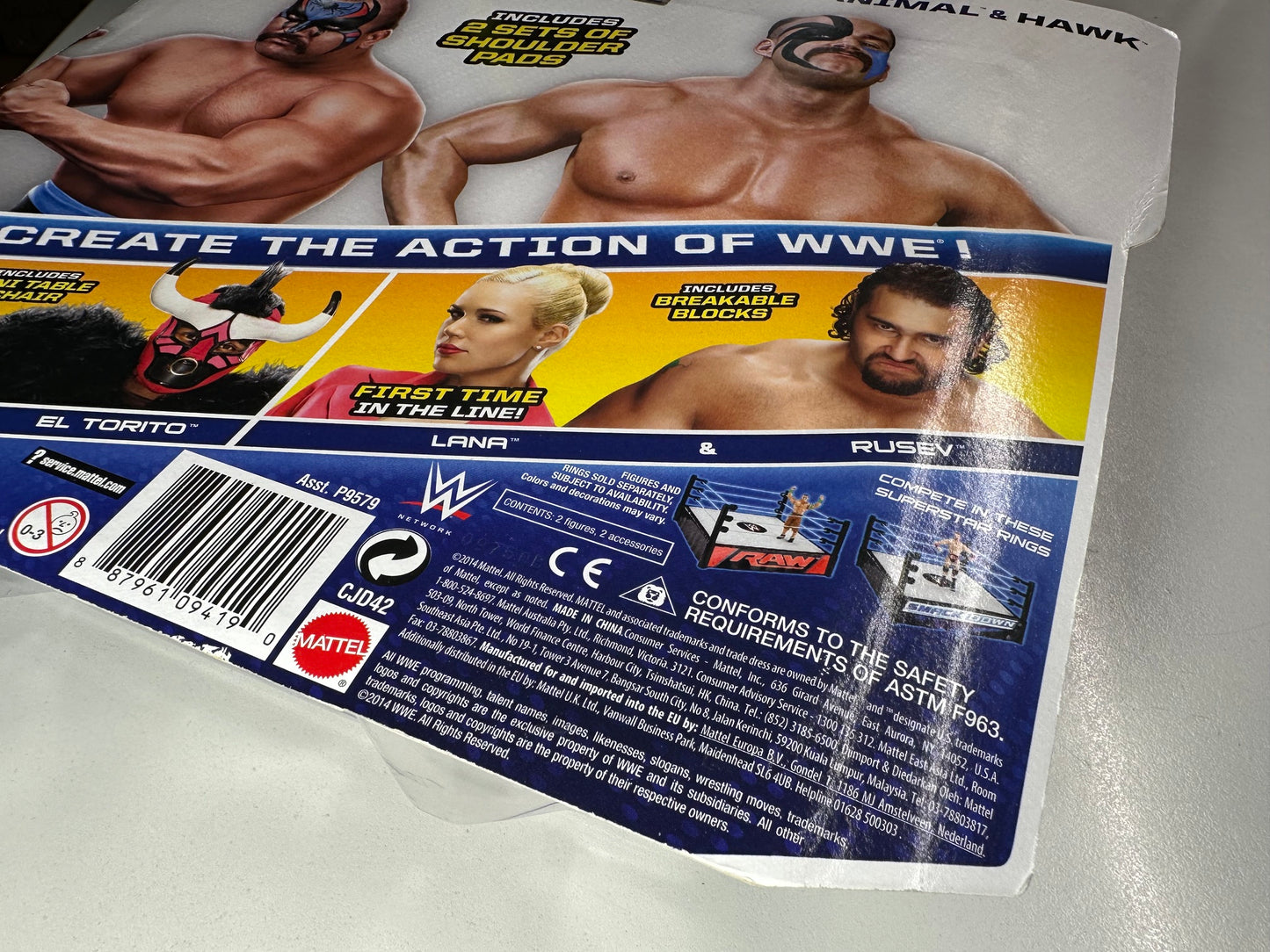 WWE Battle Pack Series #34 - Hawk & Animal - Legion of Doom - Road Warriors (Vedi le foto)