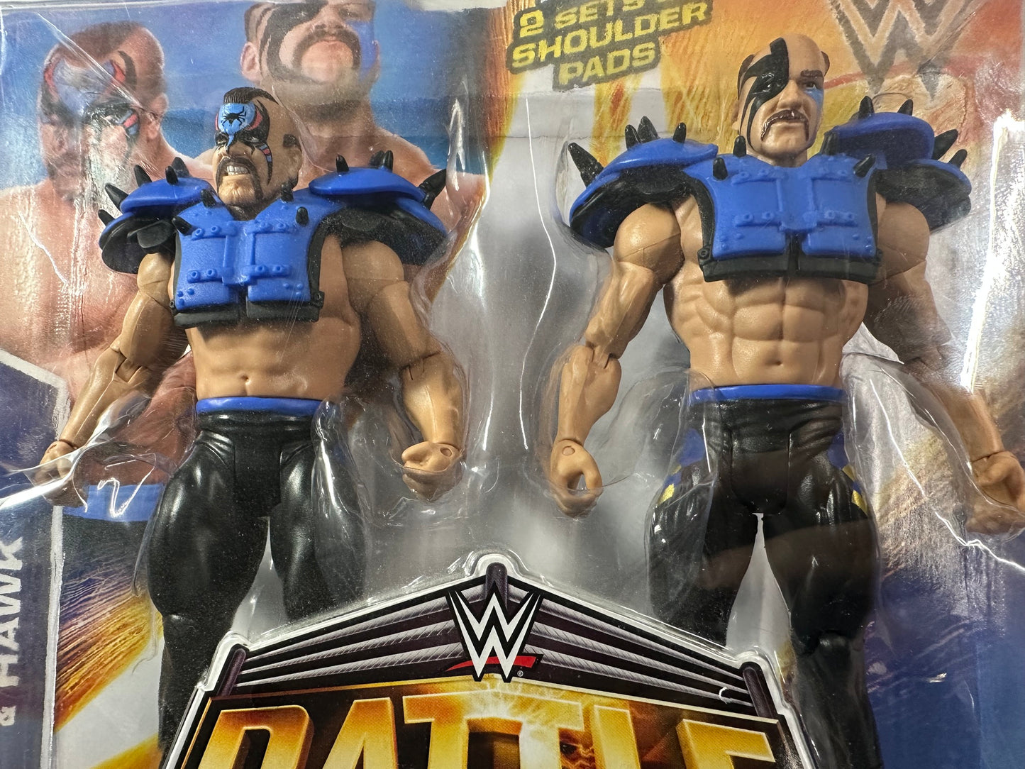 WWE Battle Pack Series #34 - Hawk & Animal - Legion of Doom - Road Warriors (Vedi le foto)