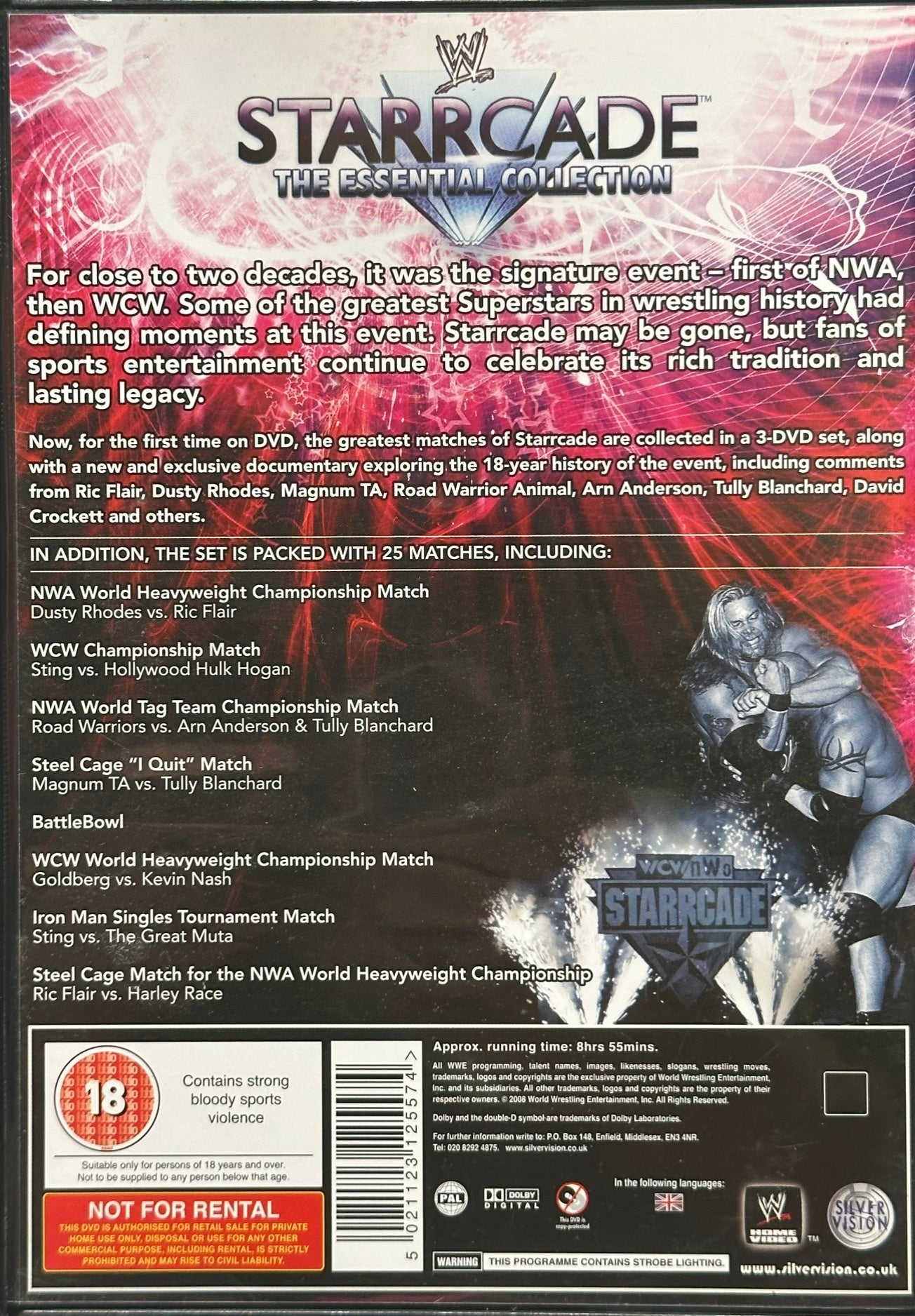 DVD WCW Starrcade The Essential Collection (3 Dischi Fatbox) (Usato in ottime condizioni)