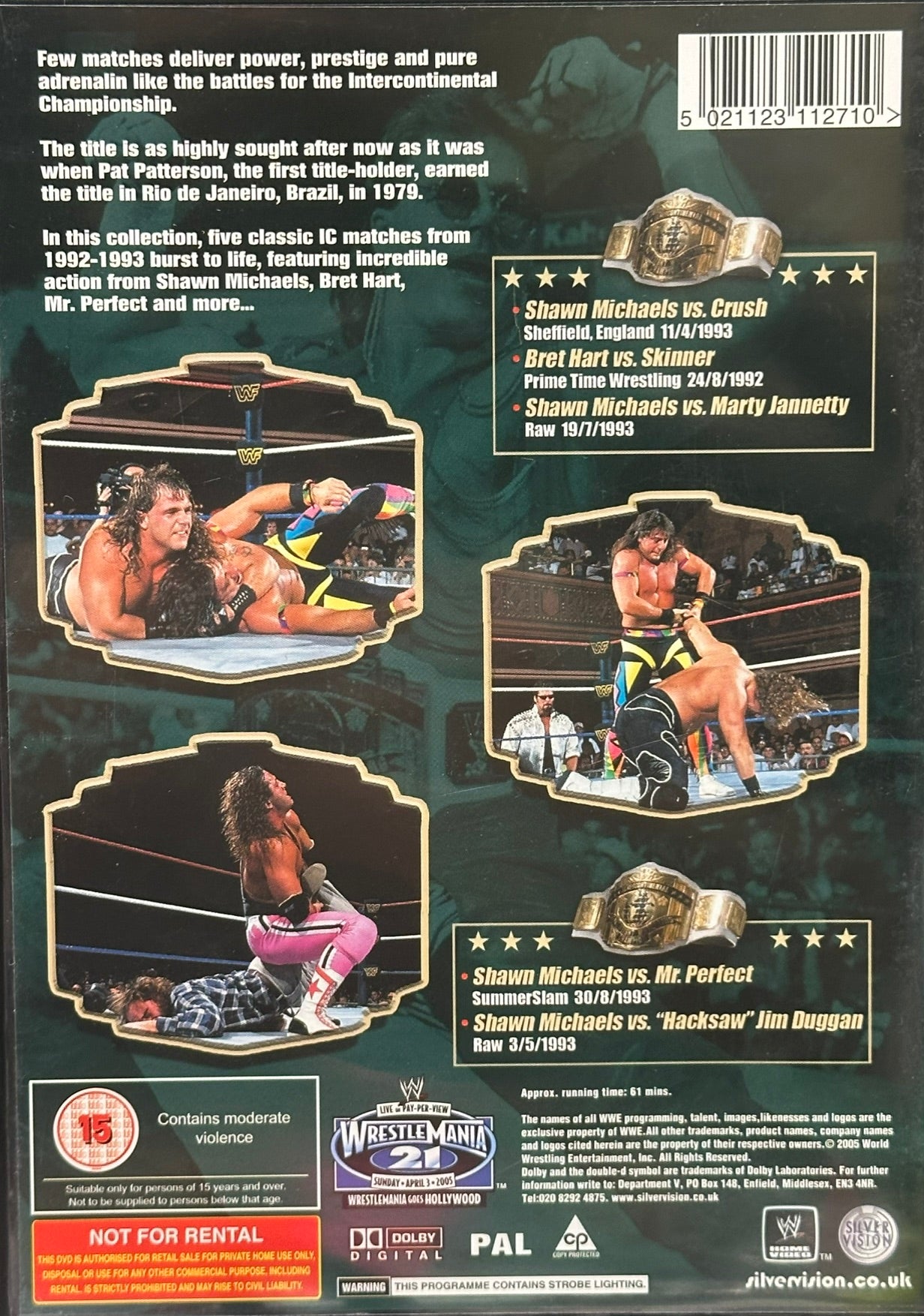 DVD WWE: The Best of the Intercontinental Championship (Usato in ottime condizioni)