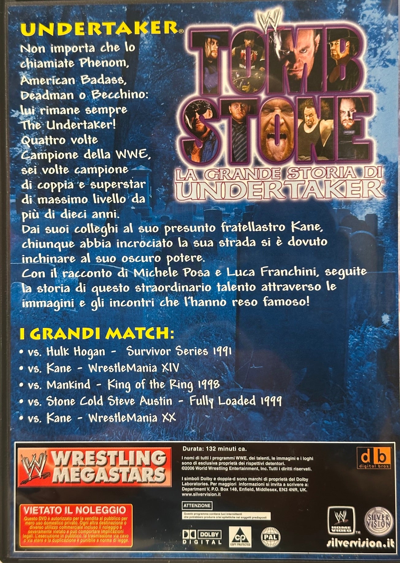 DVD Wrestling Megastars - Tombstone: La grande storia di Undertaker (Usato in ottime condizioni)