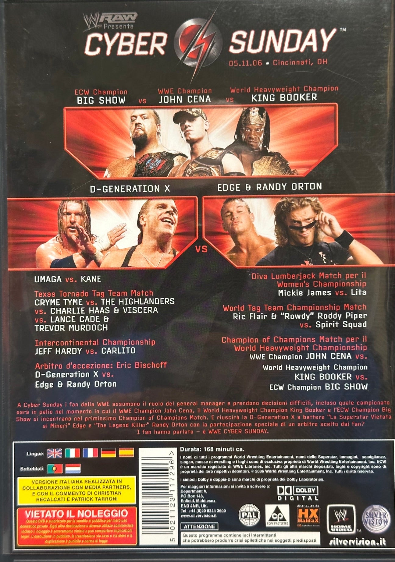 DVD Cyber Sunday 2006 (Usato in ottime condizioni) Edizione italiana