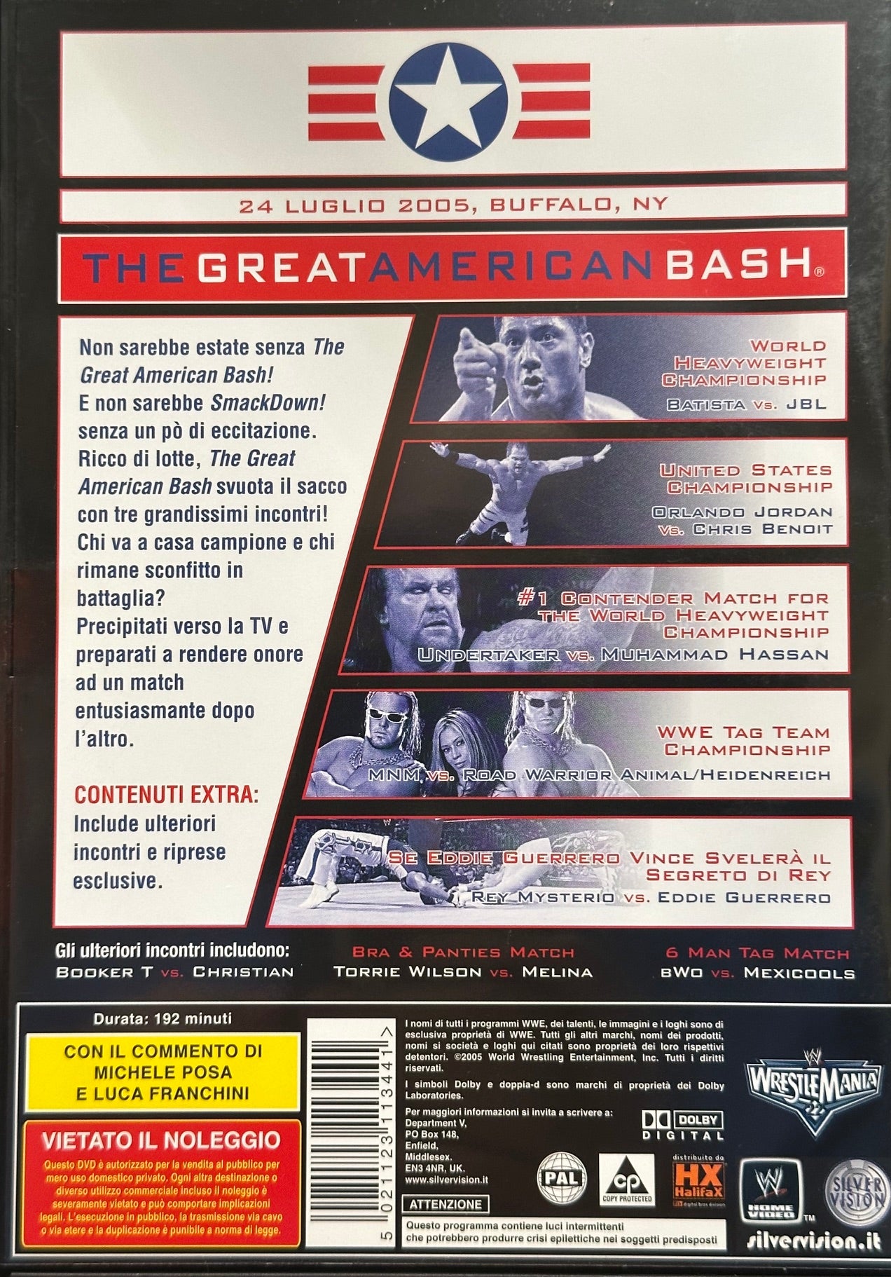 DVD Great American Bash 2005 (Usato in ottime condizioni) Edizione italiana