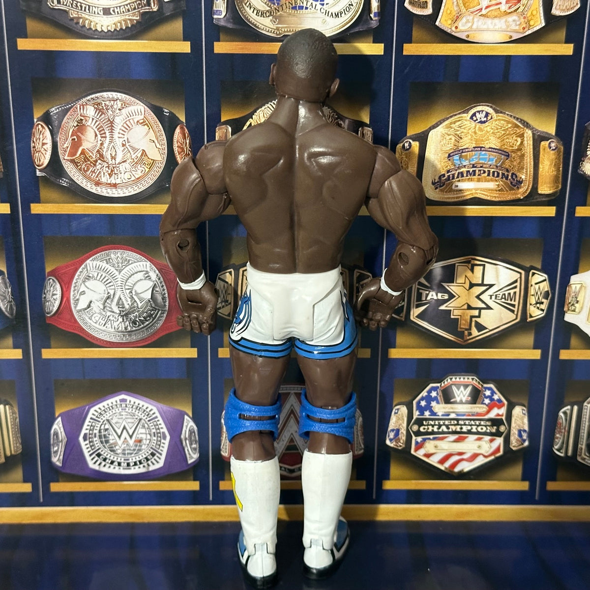 WWE Jakks Ruthless Aggression - Shelton Benjamin (Bianco/Blu) *Action Figure usata in ottime condizioni*