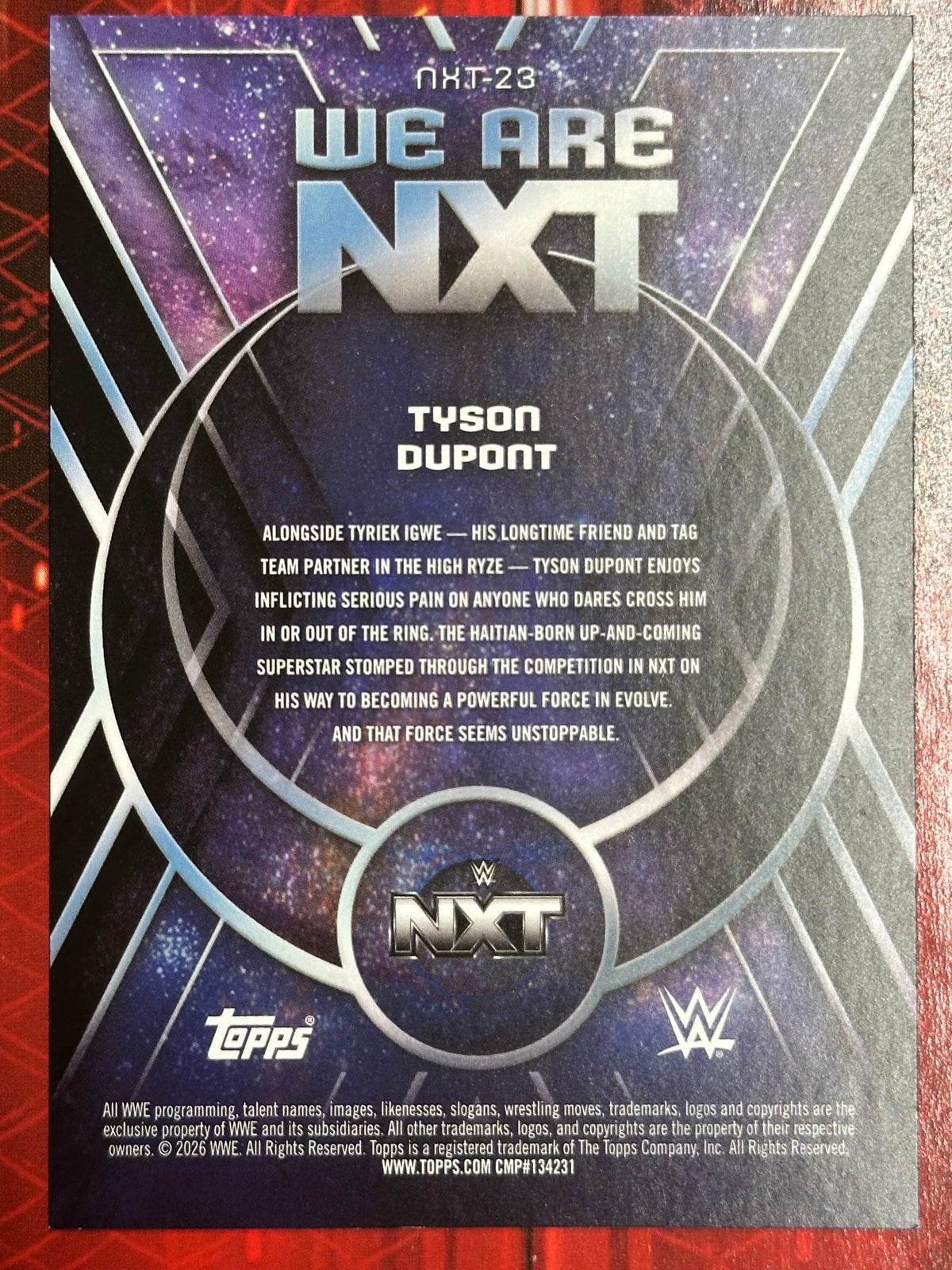WWE Universe 2026 We are NXT Tyson Dupont