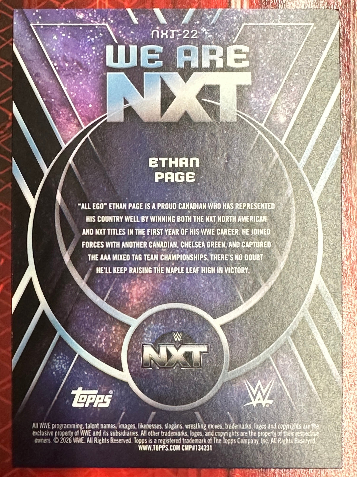 WWE Universe 2026 We are NXT Ethan Page