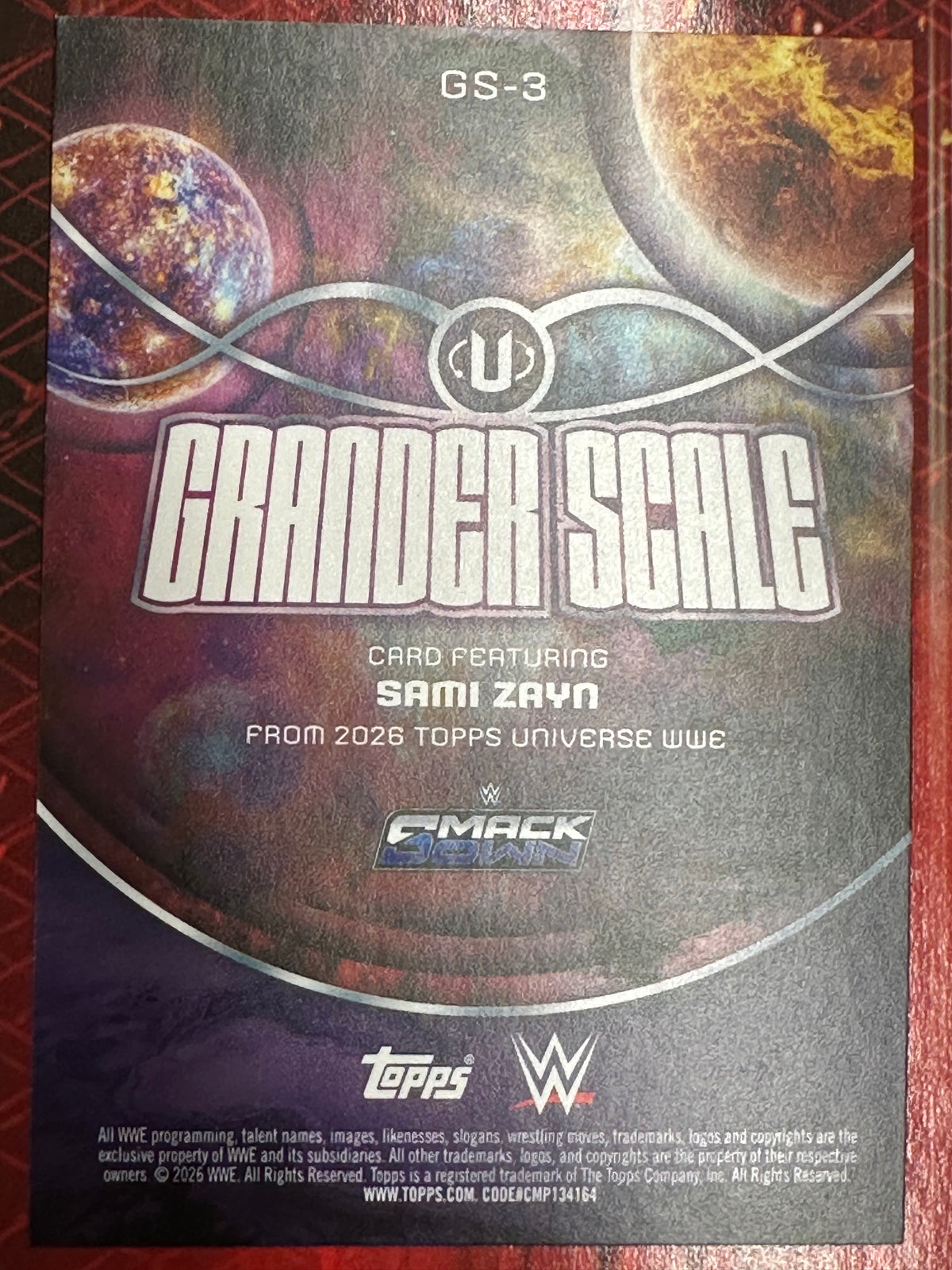 WWE Universe 2026 Größerer Maßstab Sami Zayn