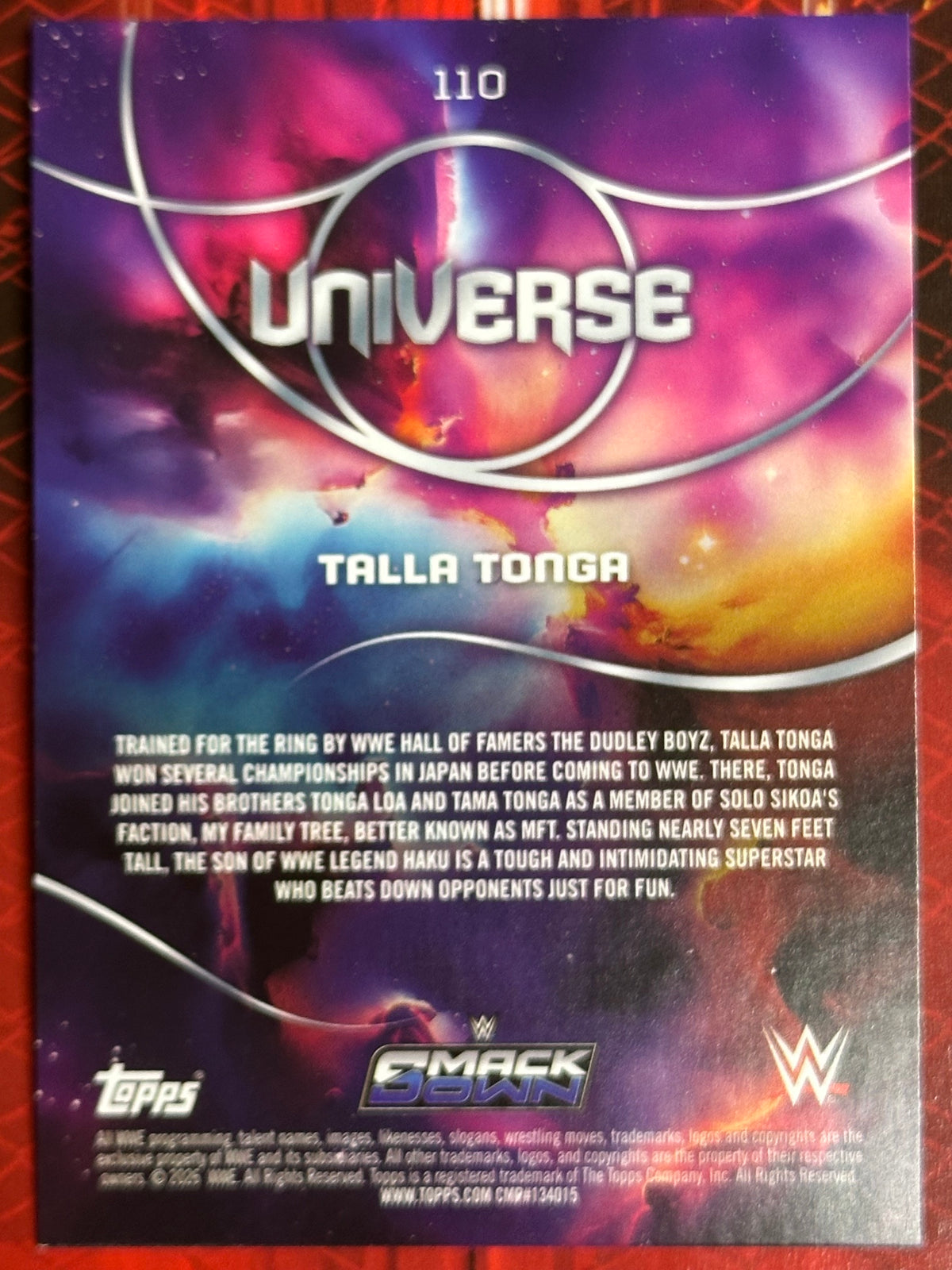 WWE Universe 2026 Nr. 110 Talla Tonga (Rookie-Karte)