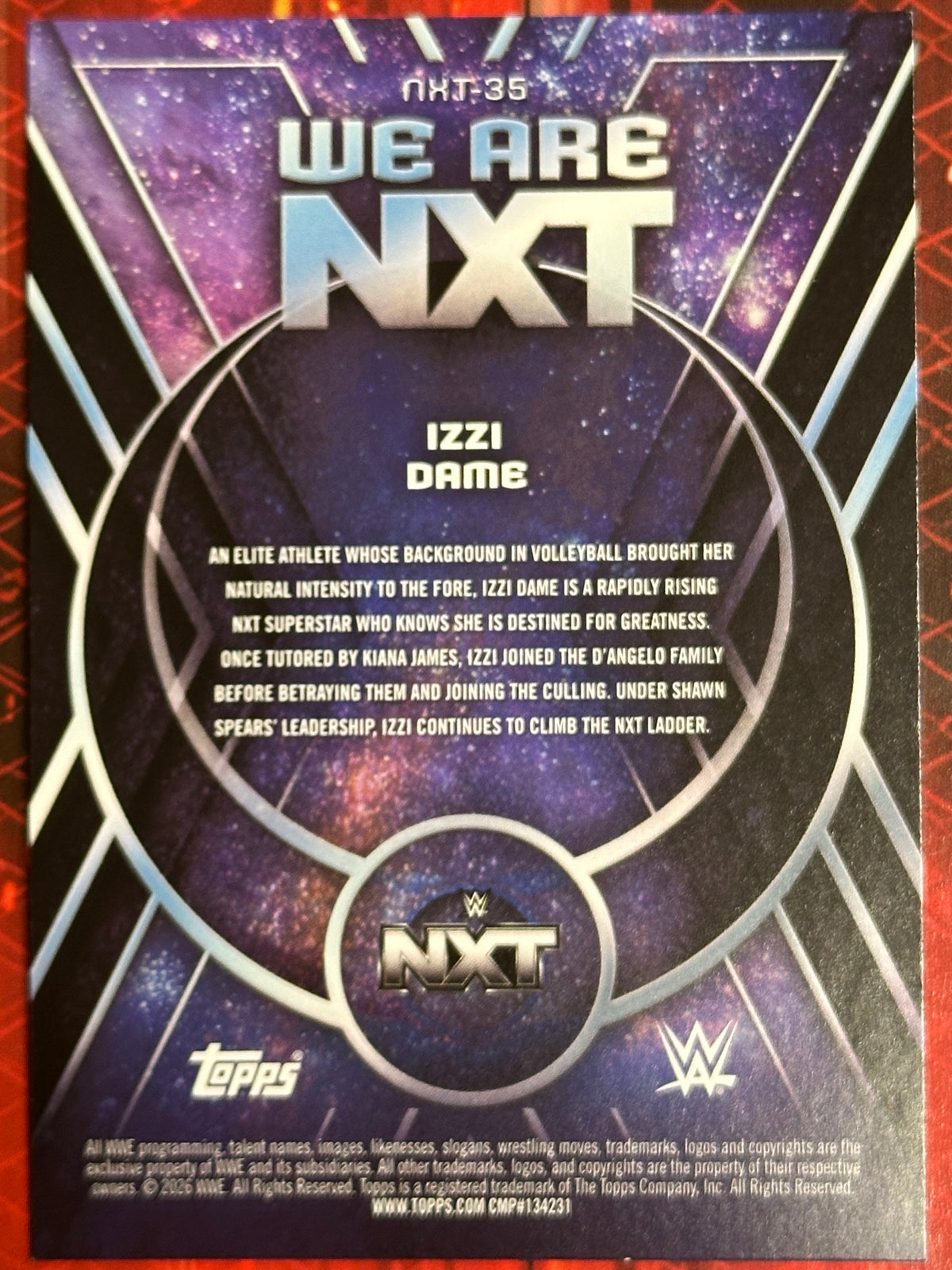 WWE Universe 2026 We are NXT Izzi Dame