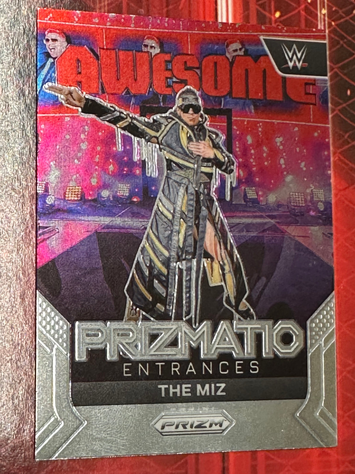 WWE Panini Prizm 2024 Trading Card Prizmatic Entrances No. 003 - The Miz