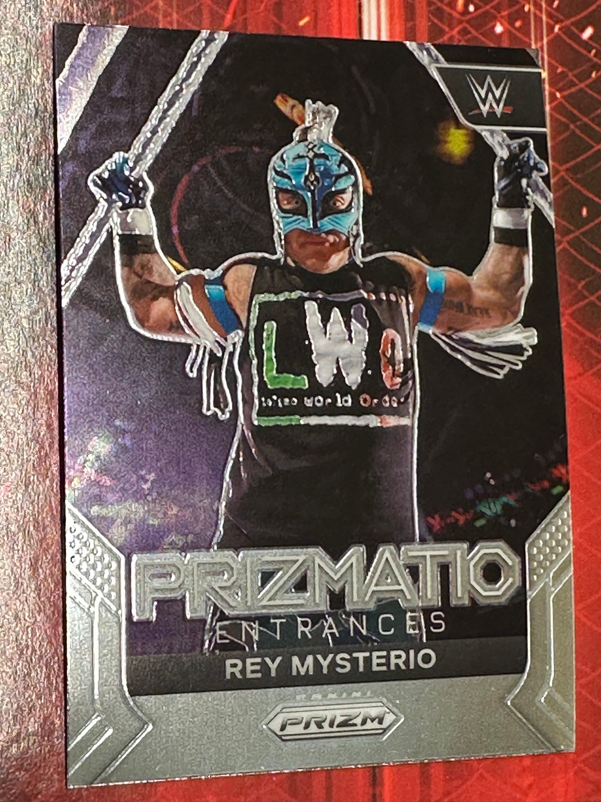WWE Panini Prizm 2024 Trading Card Prizmatic Entrances No. 019 - Rey Mysterio
