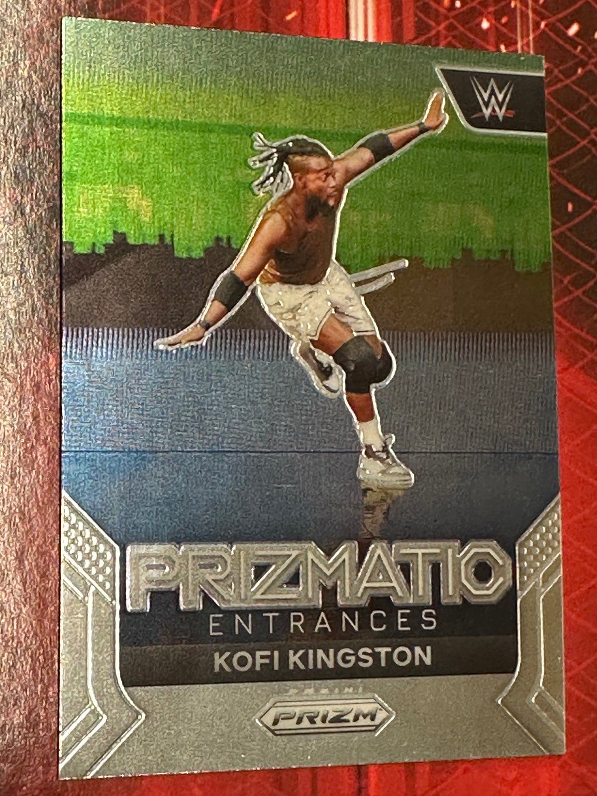 WWE Panini Prizm 2024 Trading Card Prizmatic Entrances No. 018 - Kofi Kingston