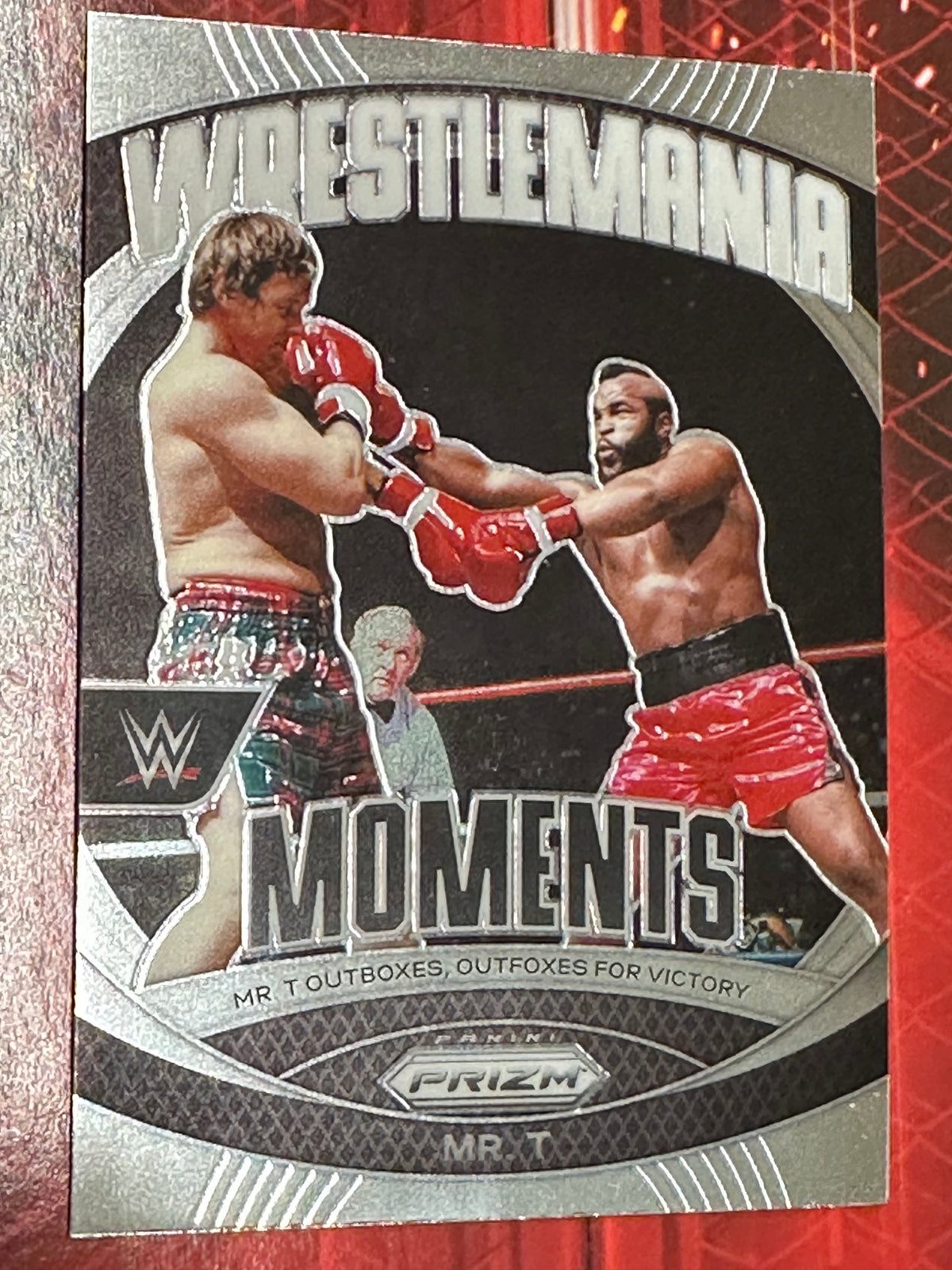 WWE Panini Prizm 2024 Trading Card WrestleMania Moments No. 012 - Mr. T