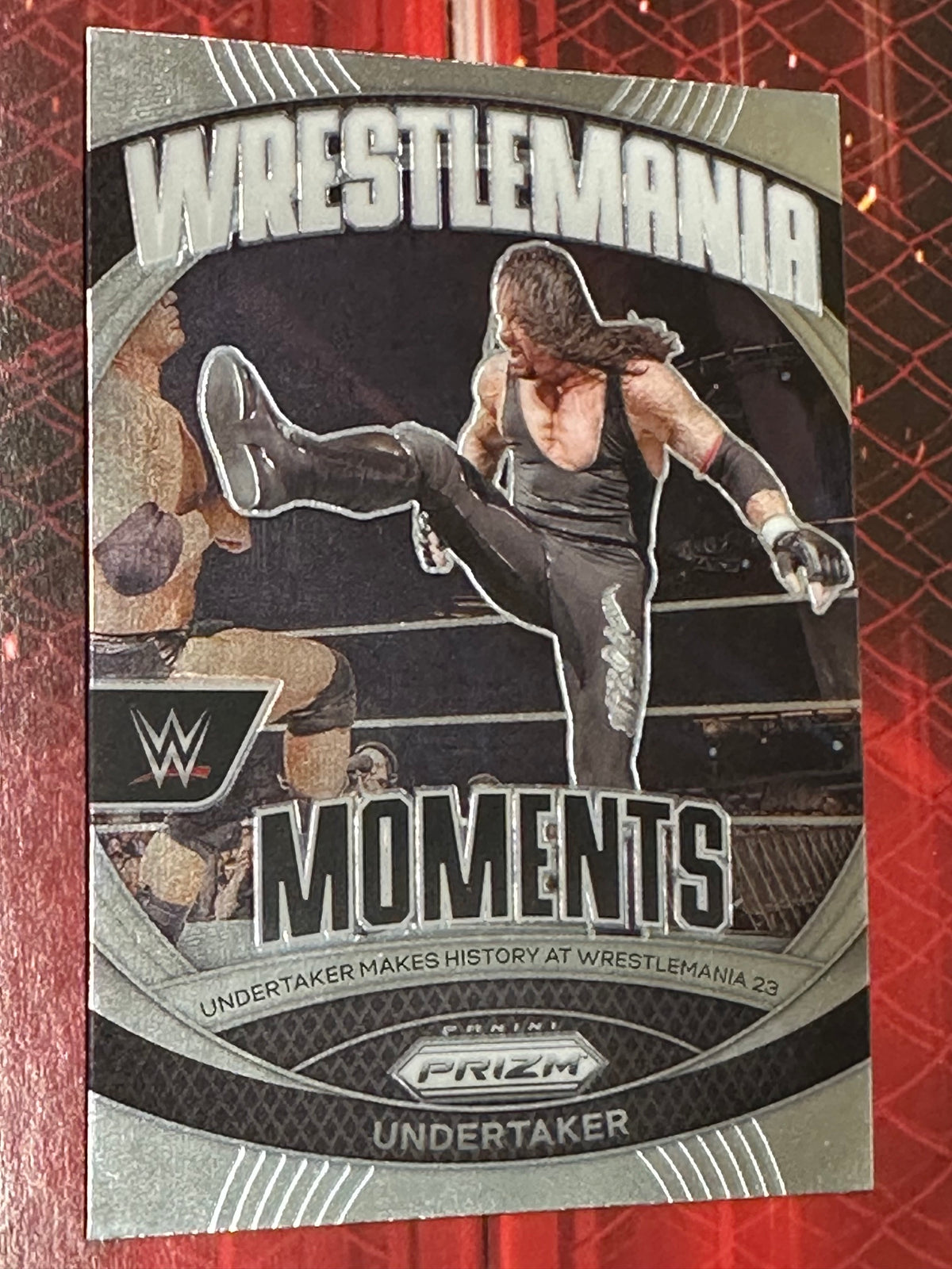 WWE Panini Prizm 2024 Trading Card WrestleMania Moments No. 032 - Undertaker