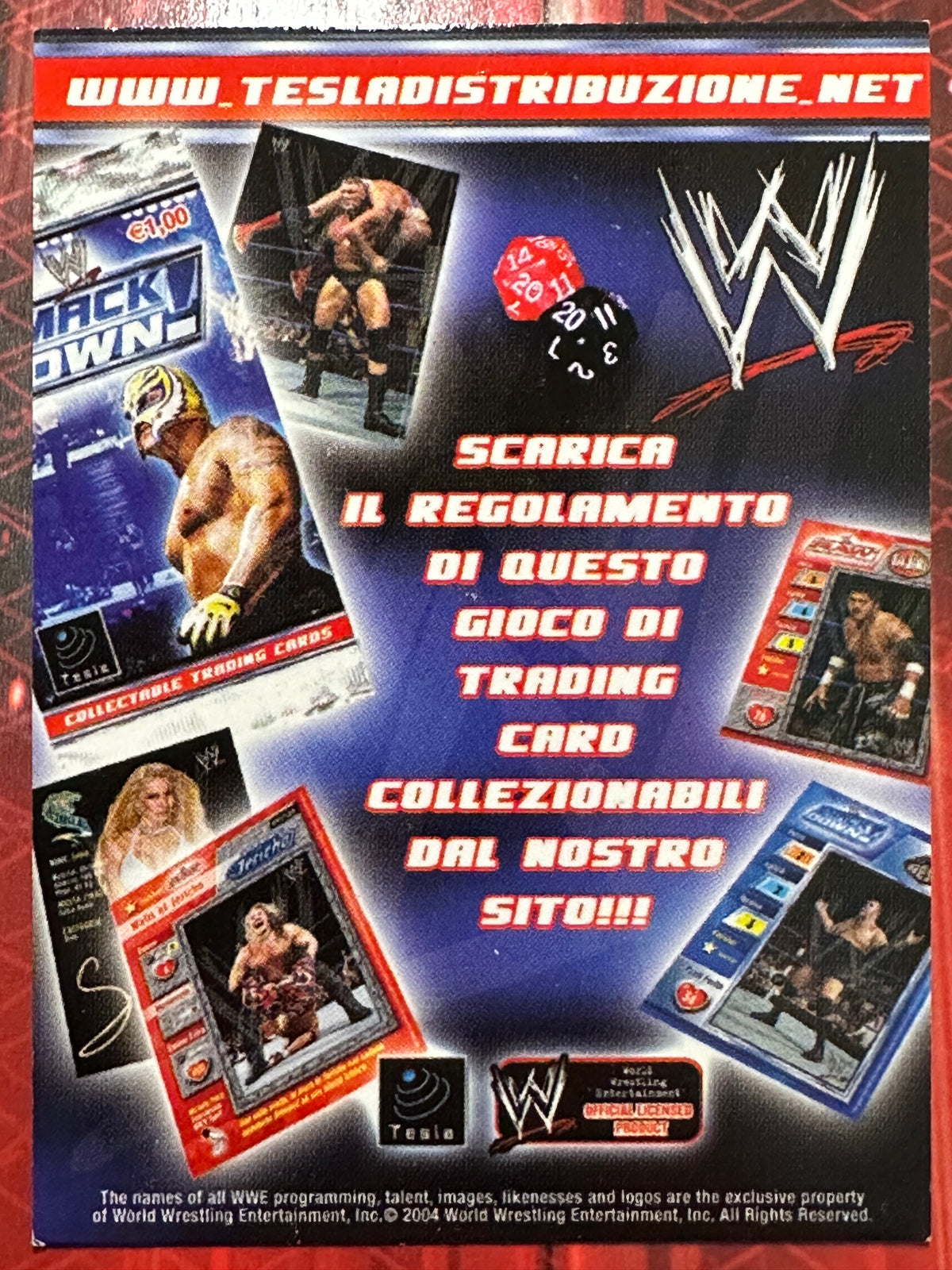 WWE Trading Card Prominter 2004 Card Pubblicitaria #1