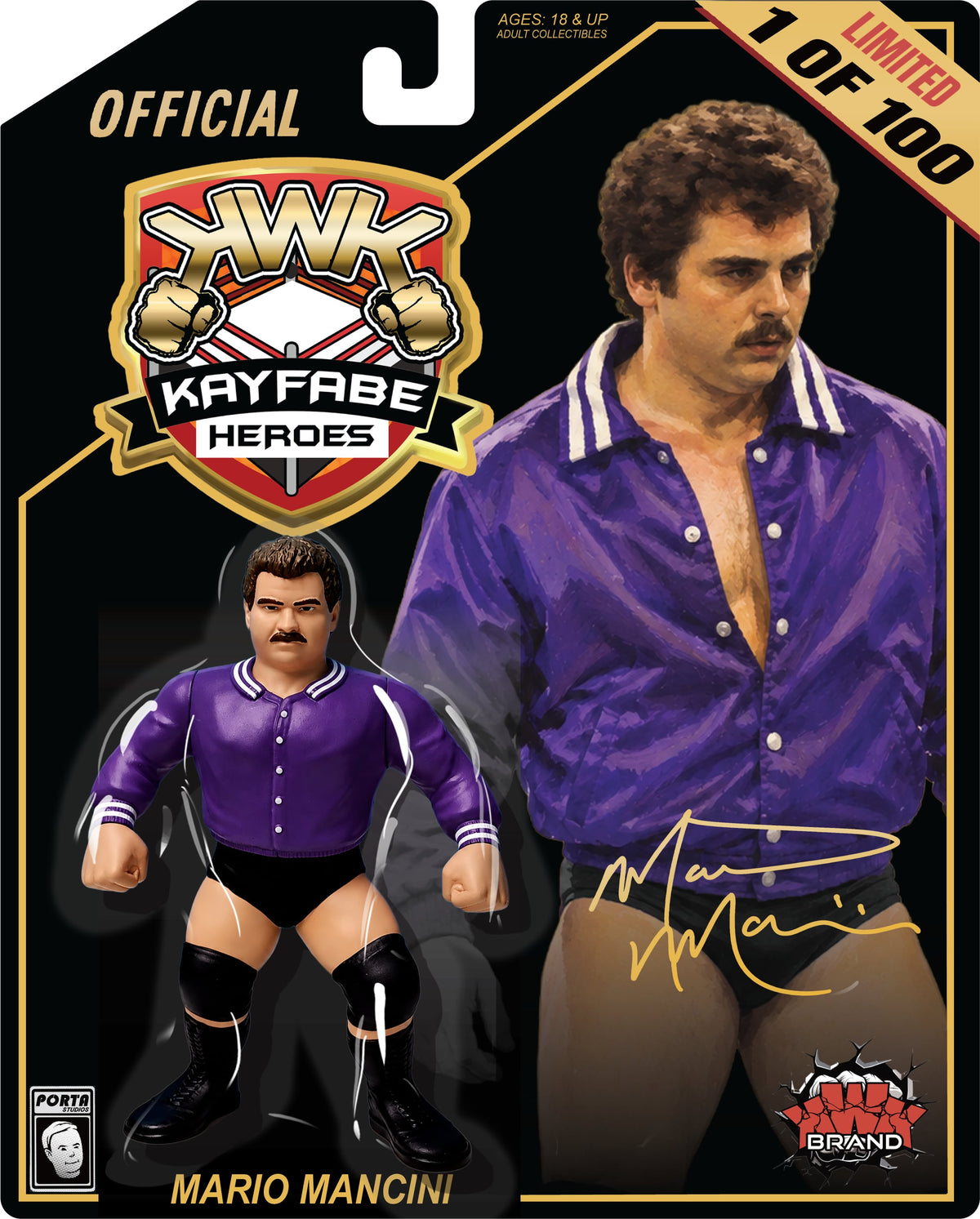 KWK Kayfabe Heroes - Mario Mancini (1 di 100) *PREORDER APRIL 2027*