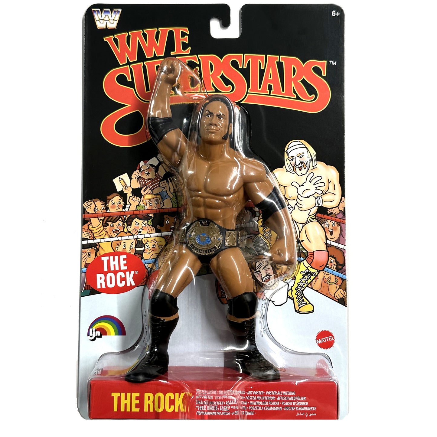 WWE LJN Superstars (Mattel) Series 3 - The Rock (Black Card Chase)
