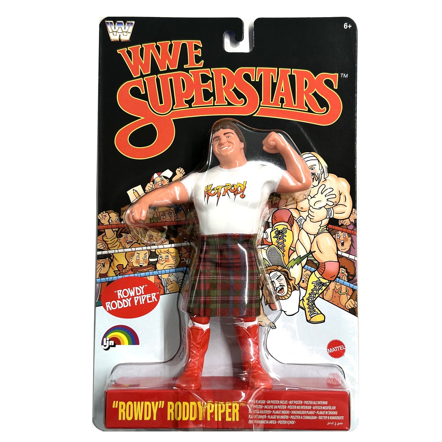 WWE LJN Superstars (Mattel) Series 3 - Rowdy Roddy Piper (Black Card Chase)