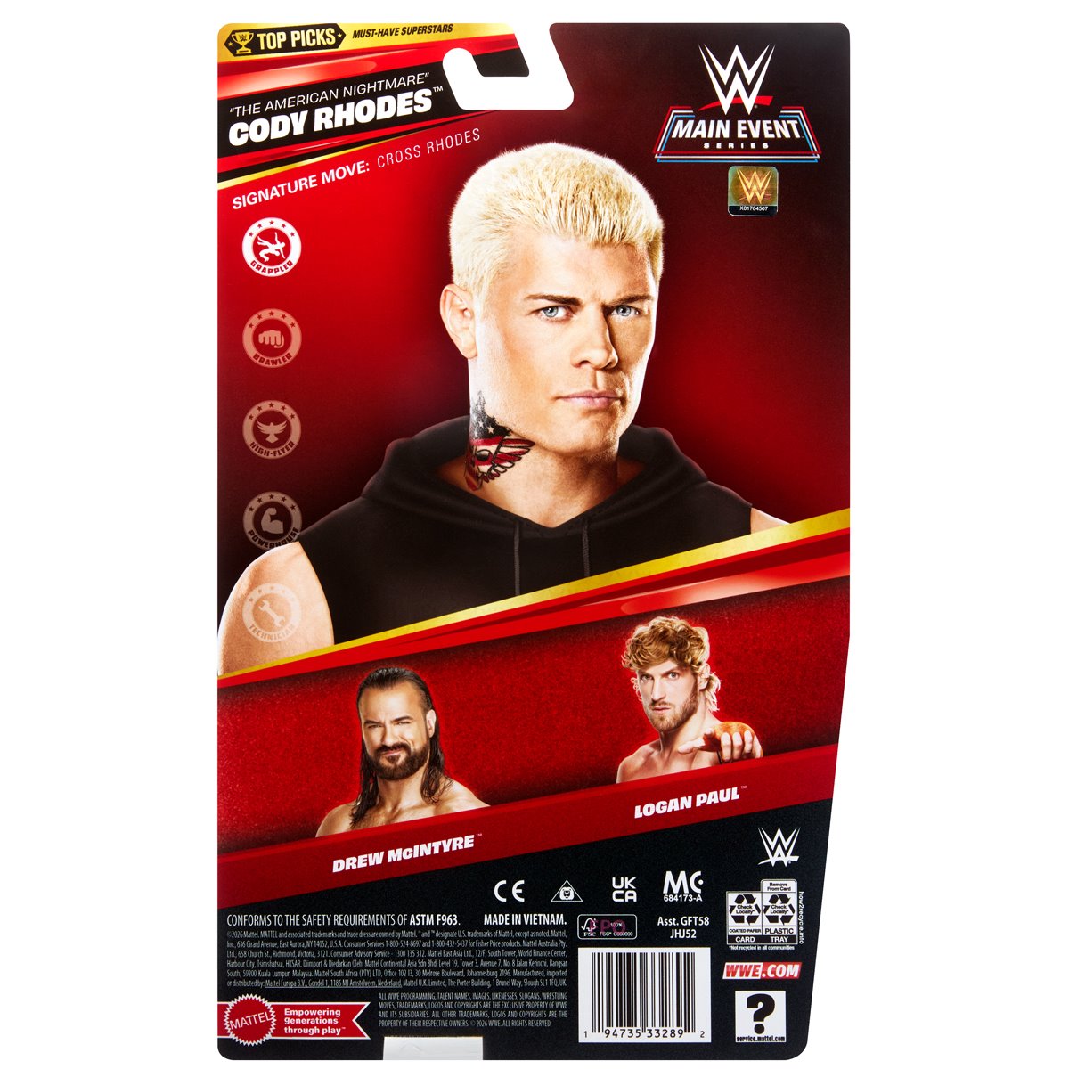 WWE Main Event Top Picks 2026 Wave 4 - Cody Rhodes