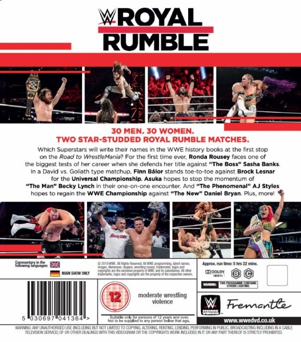 Blu Ray - Royal Rumble 2019