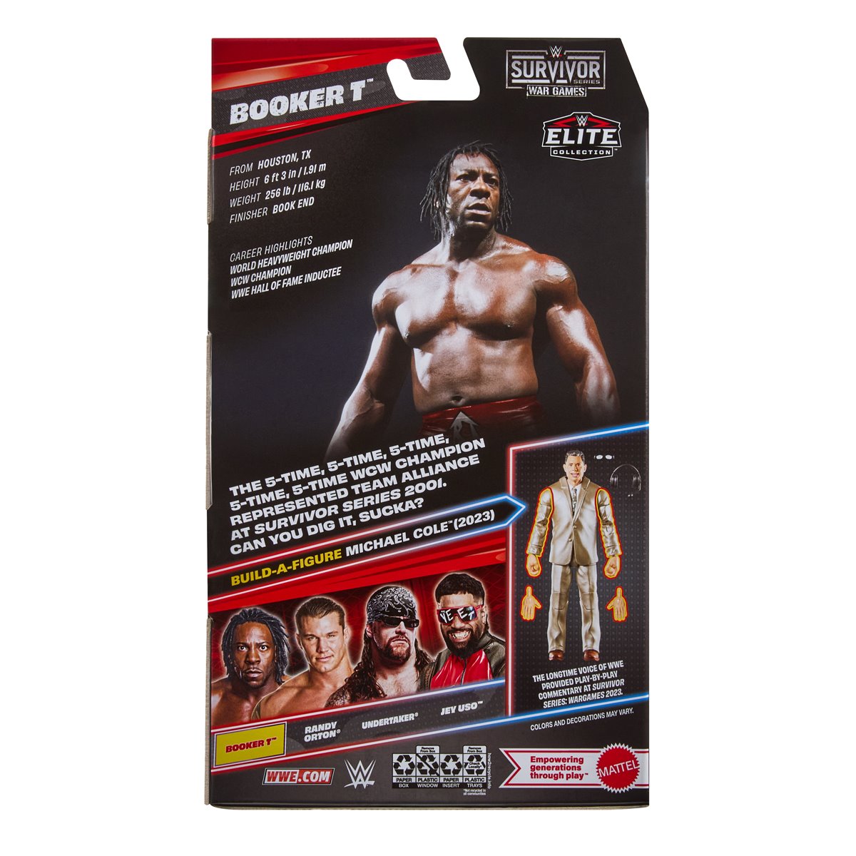 WWE Elite Survivor Series 2026 - Booker T (Build Michael Cole)