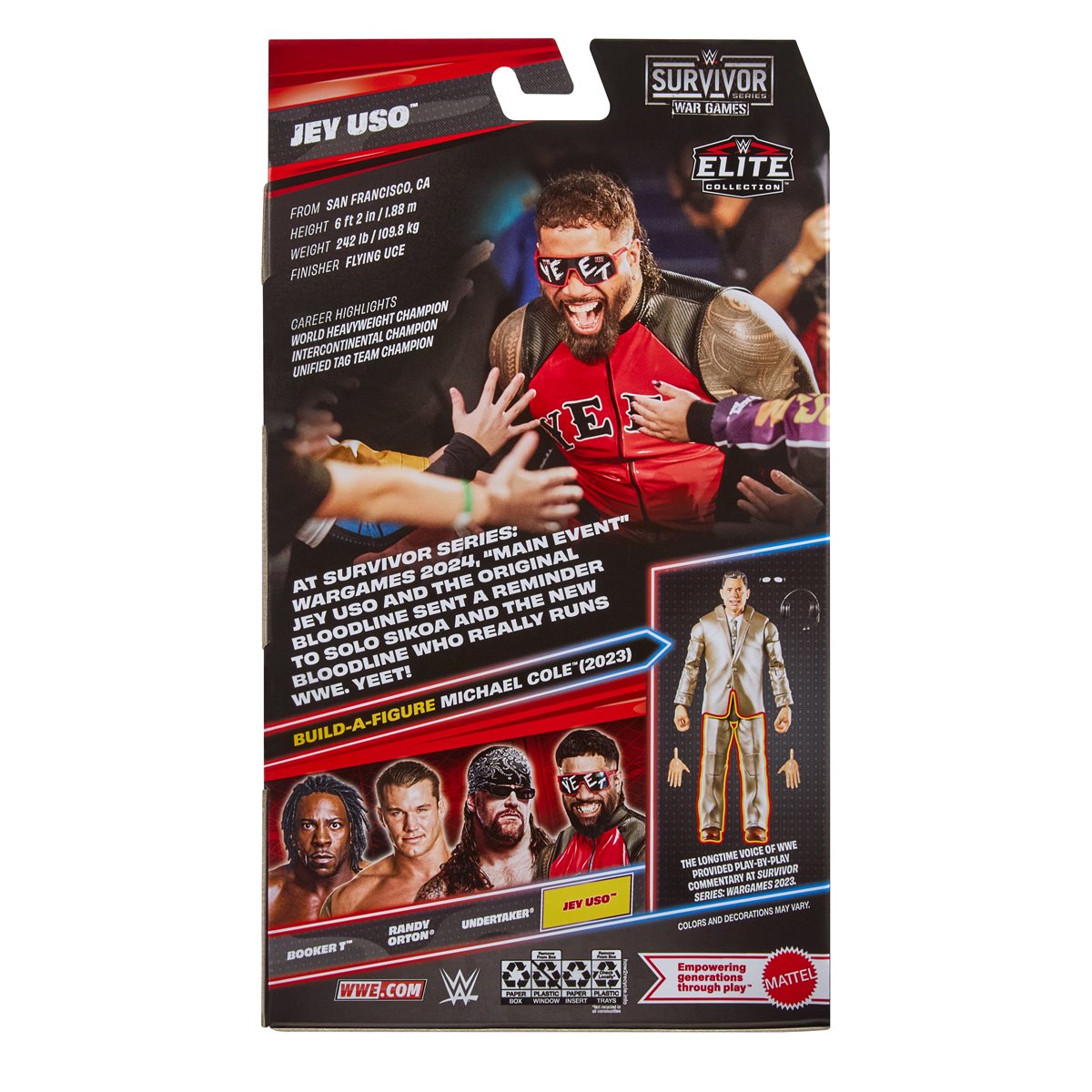 WWE Elite Survivor Series 2026 - Jey Uso (Build Michael Cole)
