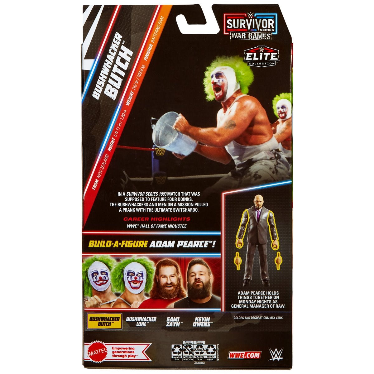 WWE Elite Survivor Series 2024 - The Bushwhackers - Luke & Butch (Build Adam Pierce)