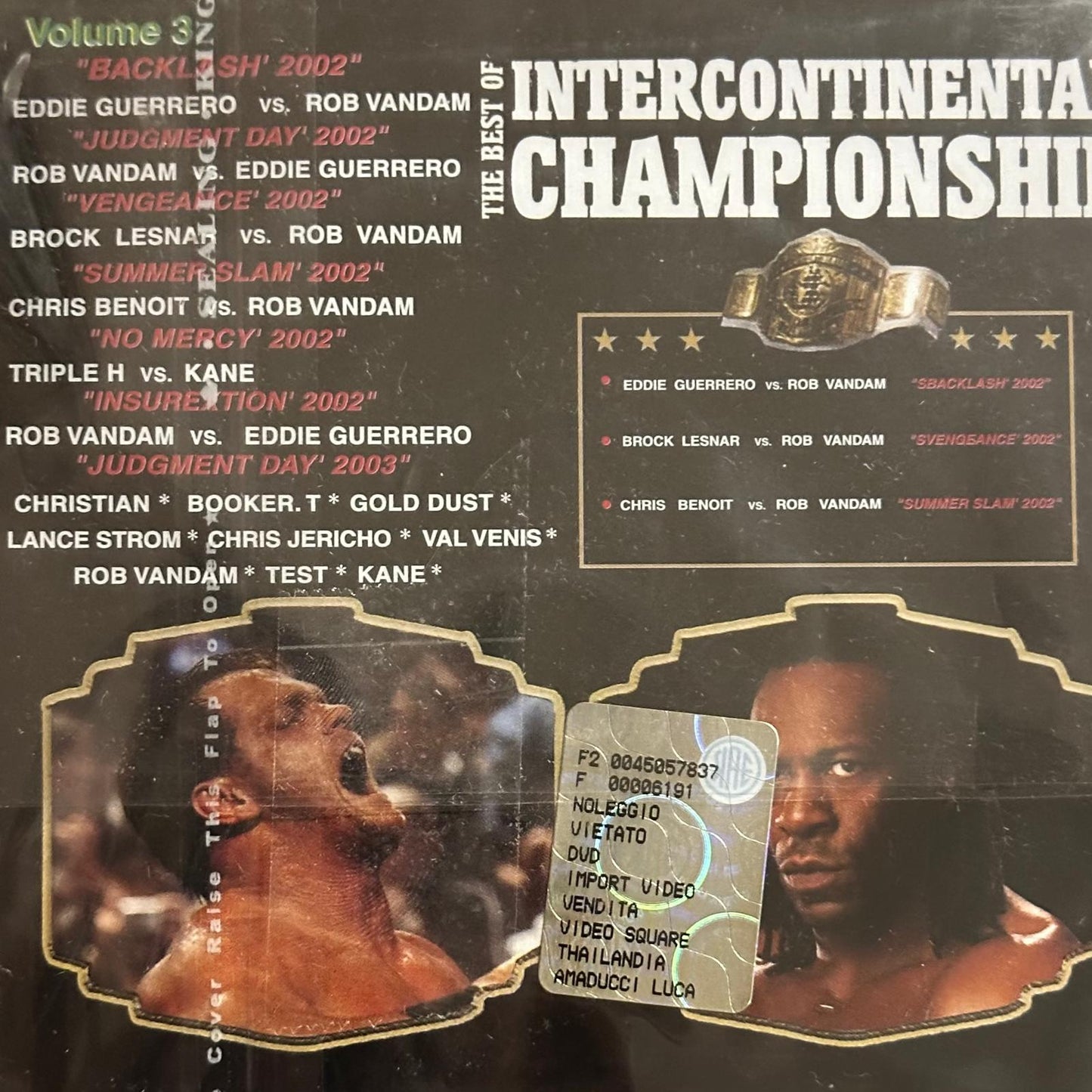VCD - WWE The Best of Intercontinental Championship Volume 1-2-3 (6 Dischi)