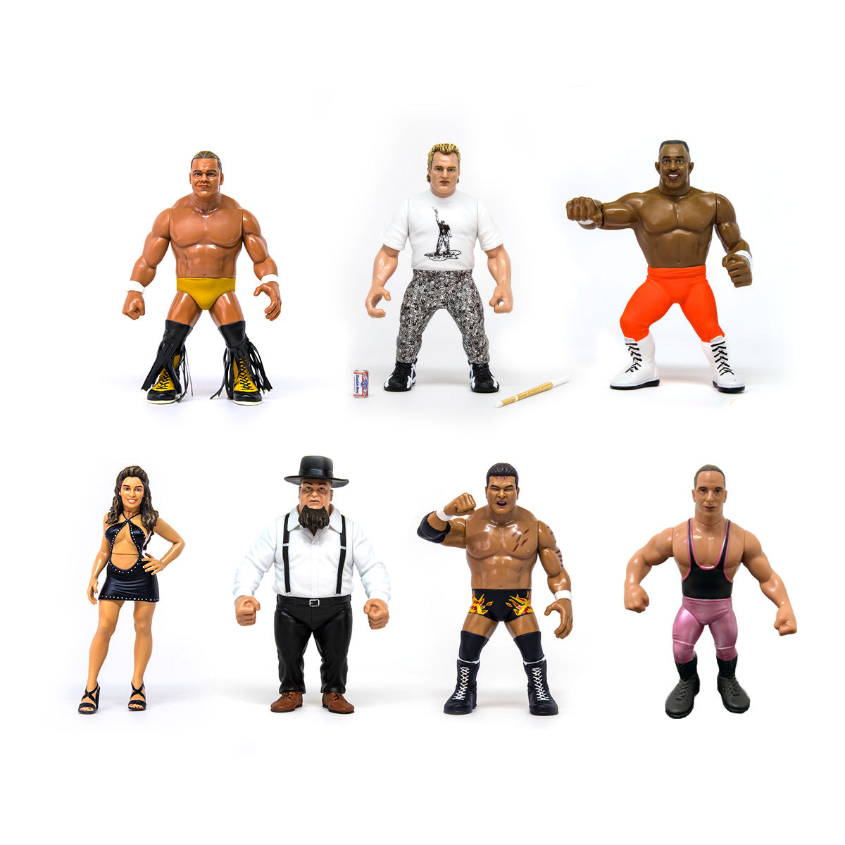 Zombie Sailor Wrestling's Heels & Faces Series 6 - Set of 7 (Shane Douglas + Sandman + 2 Cold Scorpio + Masato Tanaka + Francine + Roadkill + Danny Doring) *PREORDER NOVEMBER 2026*