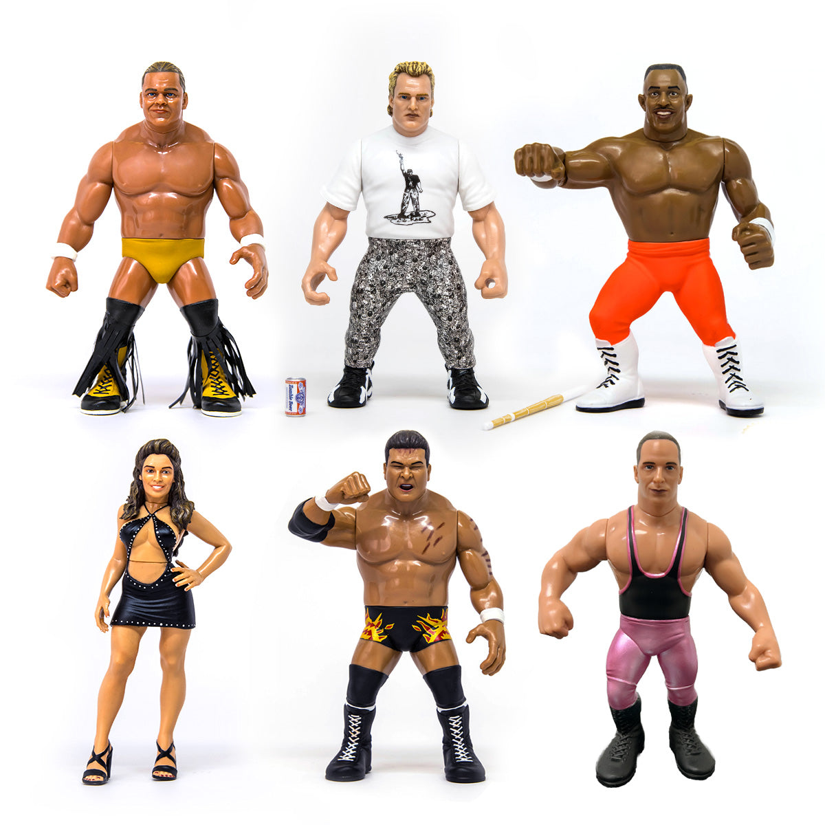 Zombie Sailor Wrestling's Heels & Faces Series 6 - Set aus 6 (Shane Douglas + Sandman + 2 Cold Scorpio + Masato Tanaka + Francine + Danny Dorng *VORBESTELLUNG NOVEMBER 2026*)