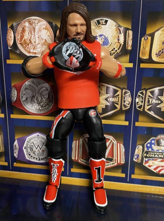 WWE Mattel Elite - AJ Styles (Raw Shirt) *Action Figure usata in ottime condizioni*