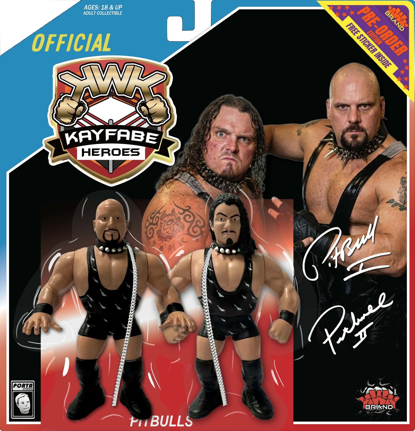 KWK Kayfabe Heroes - Pitbulls (Blue Card) *PREORDER MARCH 2027*