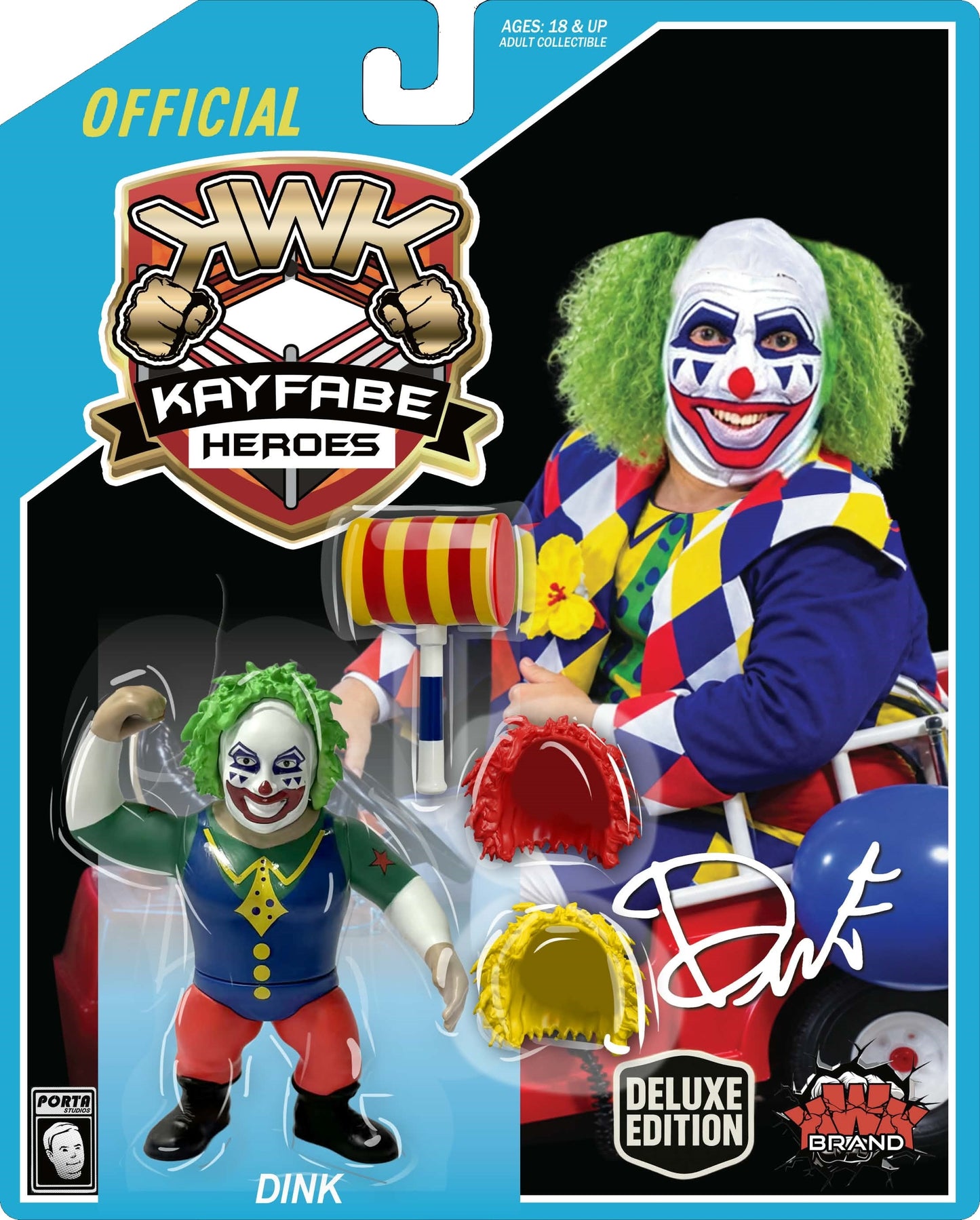 KWK Kayfabe Heroes - Dink (Blue Card) *PREORDER MARCH 2027*