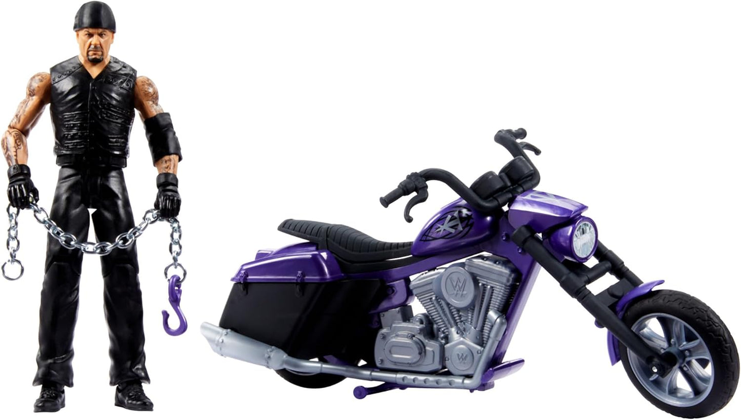 WWE Wrekkin' Boneyard Slamcycle - Undertaker with Motorcycle!