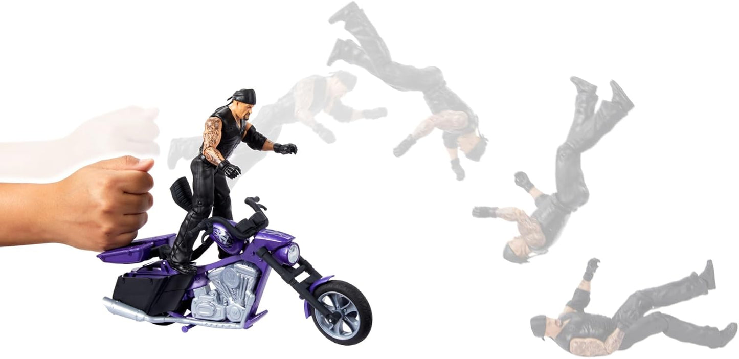 WWE Wrekkin' Boneyard Slamcycle - Undertaker with Motorcycle!