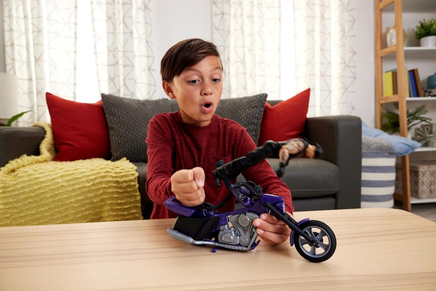 WWE Wrekkin' Boneyard Slamcycle - Undertaker with Motorcycle!