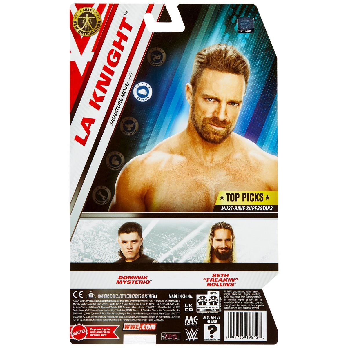 WWE Basic Main Event Top Picks 2024 Wave 4 - L.A. Knight *DMG*