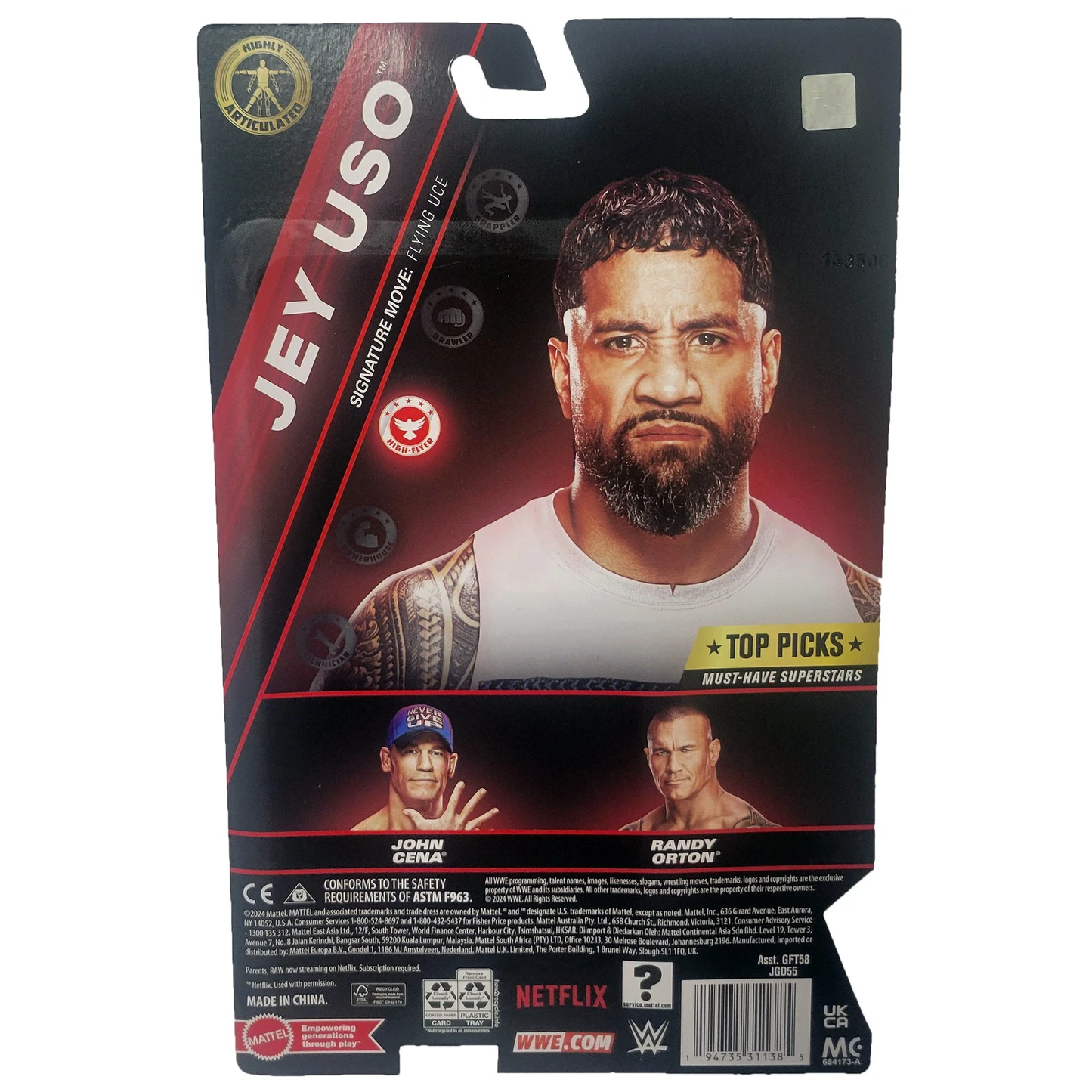WWE Top Picks Netflix Series (Limited Edition) - Jey Uso