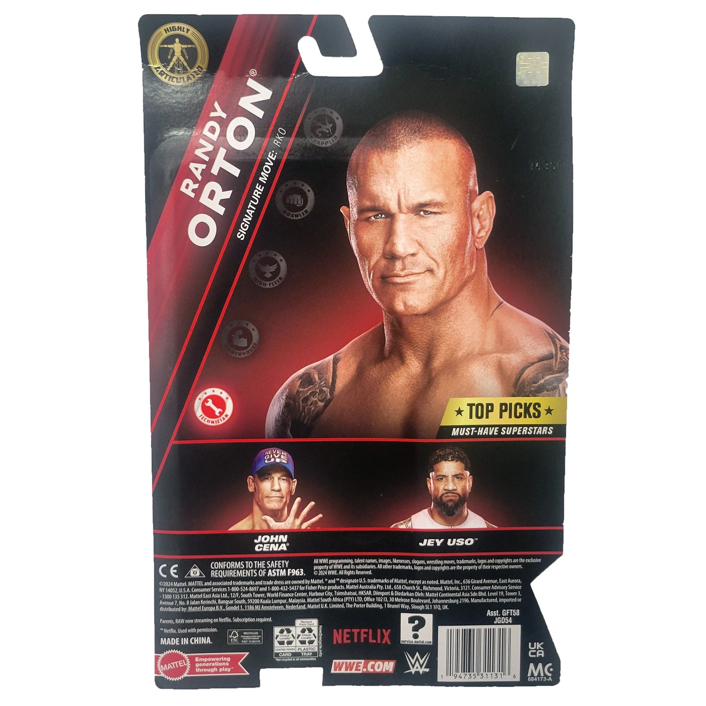 WWE Top Picks Netflix Series (Limited Edition) - Randy Orton