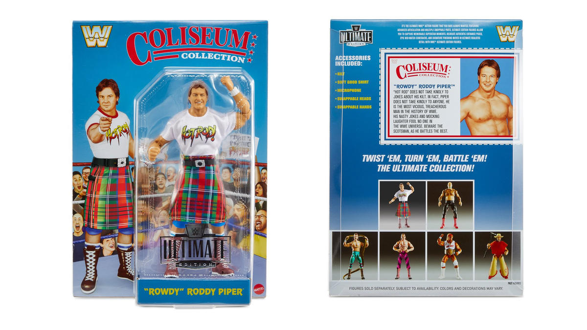 WWE Ultimate Edition Coliseum Collection Series 3 - "Rowdy" Roddy Piper & George "The Animal" Steele - Set completo con BOX