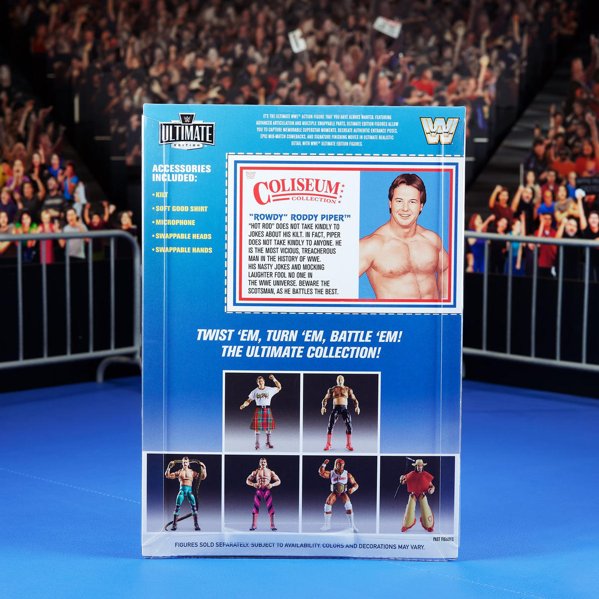 WWE Ultimate Edition Coliseum Collection Series 3 - "Rowdy" Roddy Piper & George "The Animal" Steele - Set completo con BOX