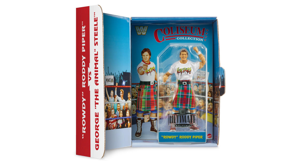 WWE Ultimate Edition Coliseum Collection Series 3 - "Rowdy" Roddy Piper & George "The Animal" Steele - Set completo con BOX